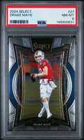 2024 Panini Select #27 Drake Maye PSA 8