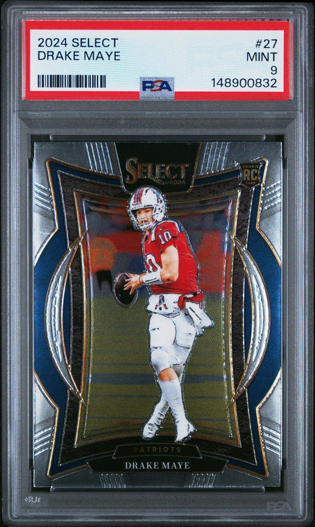 2024 Panini Select #27 Drake Maye PSA 9