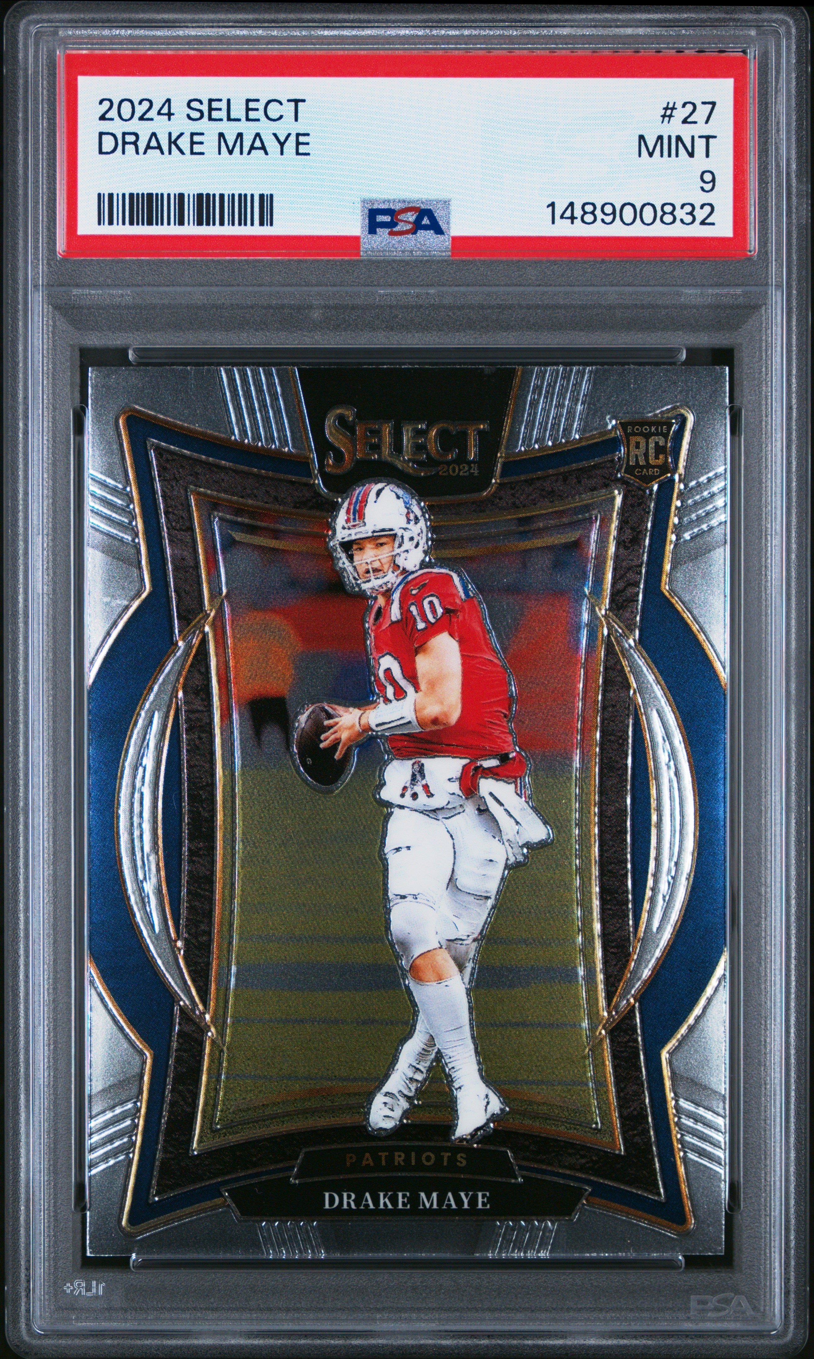 2024 Panini Select #27 Drake Maye PSA 9