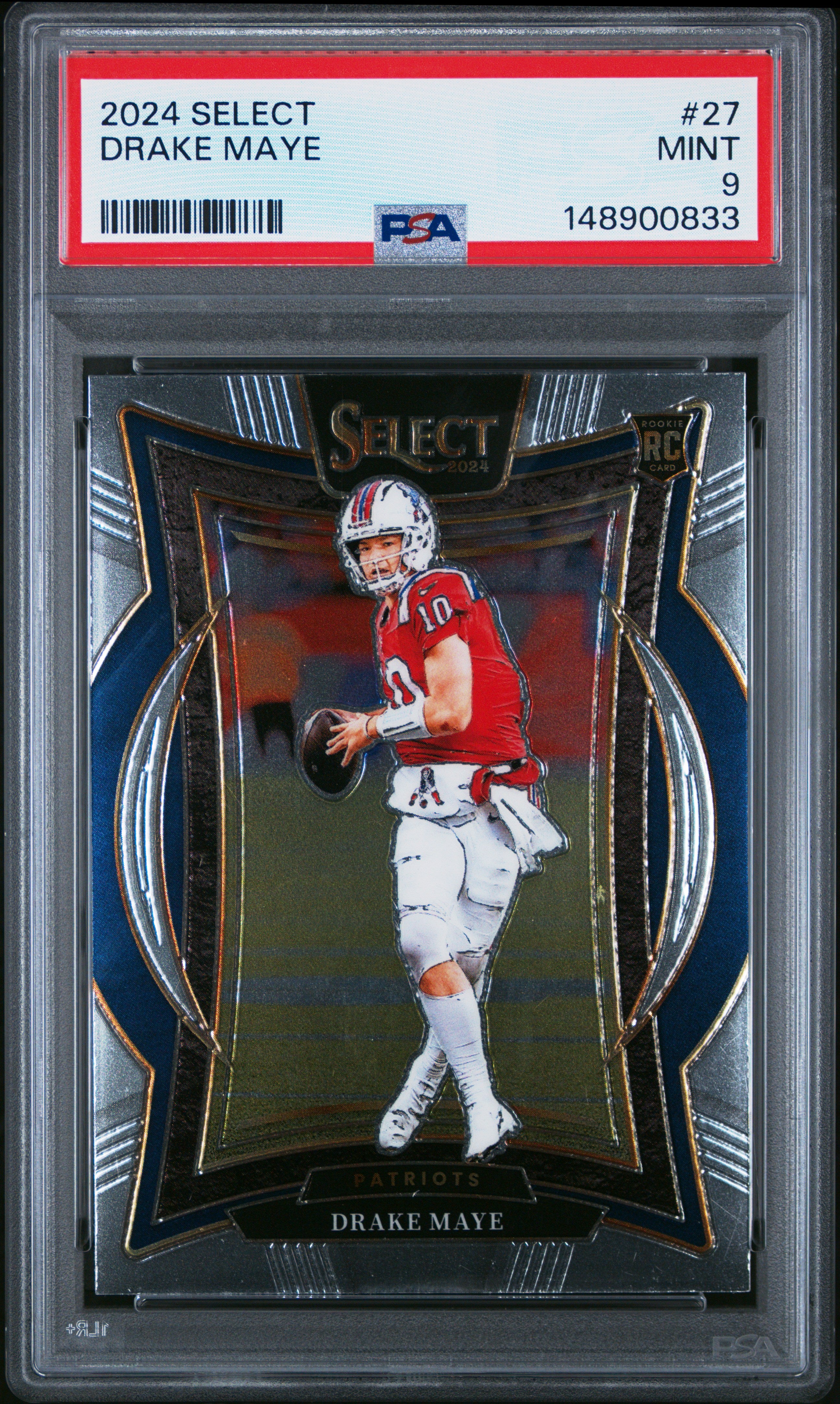 2024 Panini Select #27 Drake Maye PSA 9