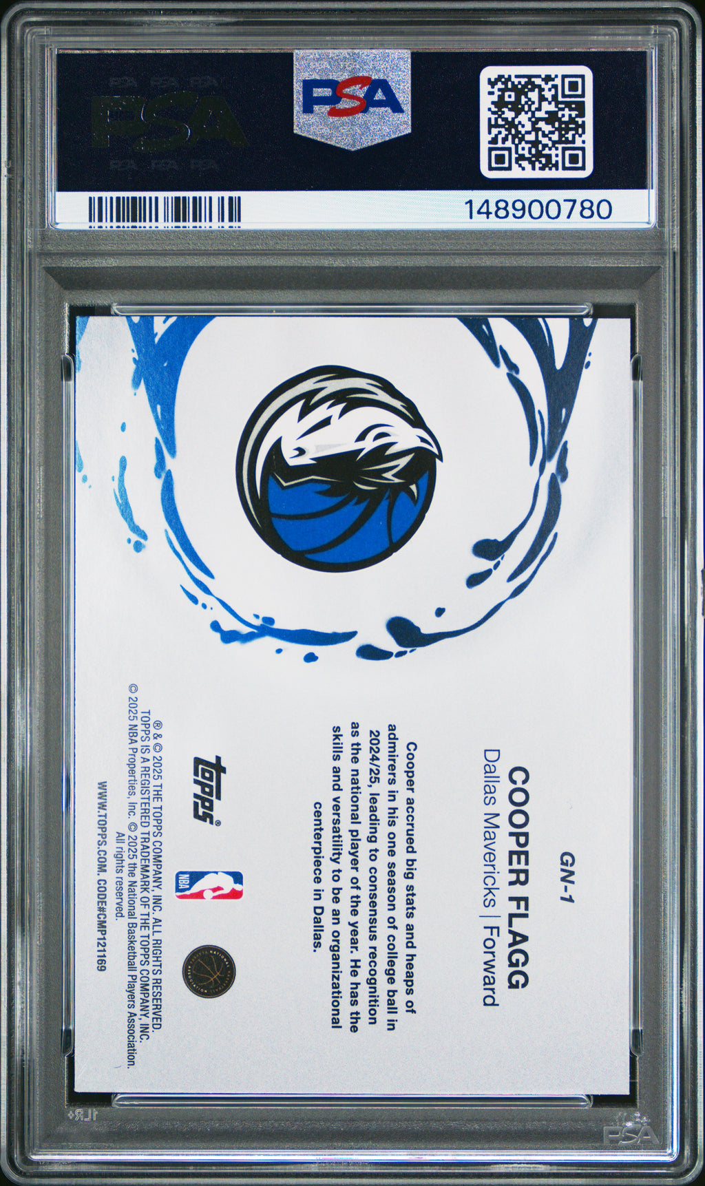 2025 Topps Generation Now #GN-1 Cooper Flagg PSA 8.5