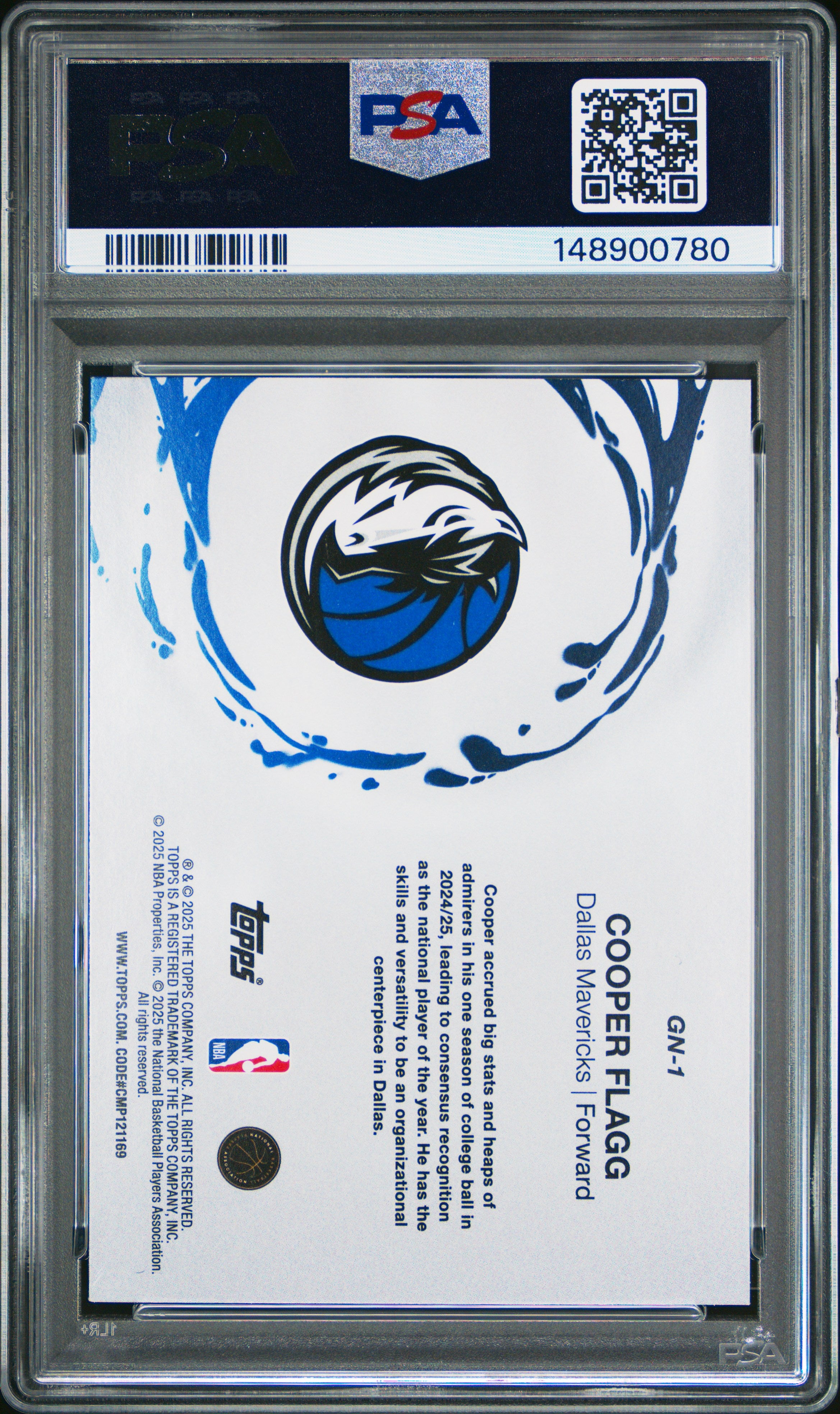 2025 Topps Generation Now #GN-1 Cooper Flagg PSA 8.5