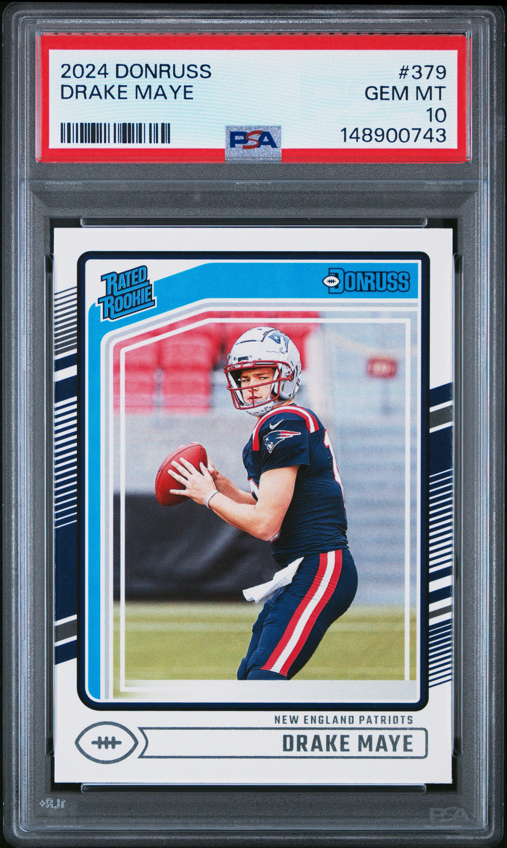 2024 Panini Donruss #379 Drake Maye PSA 10