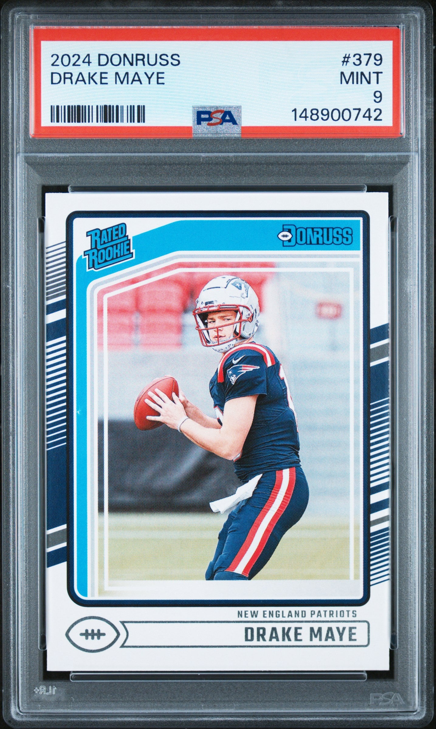 2024 Panini Donruss #379 Drake Maye PSA 9