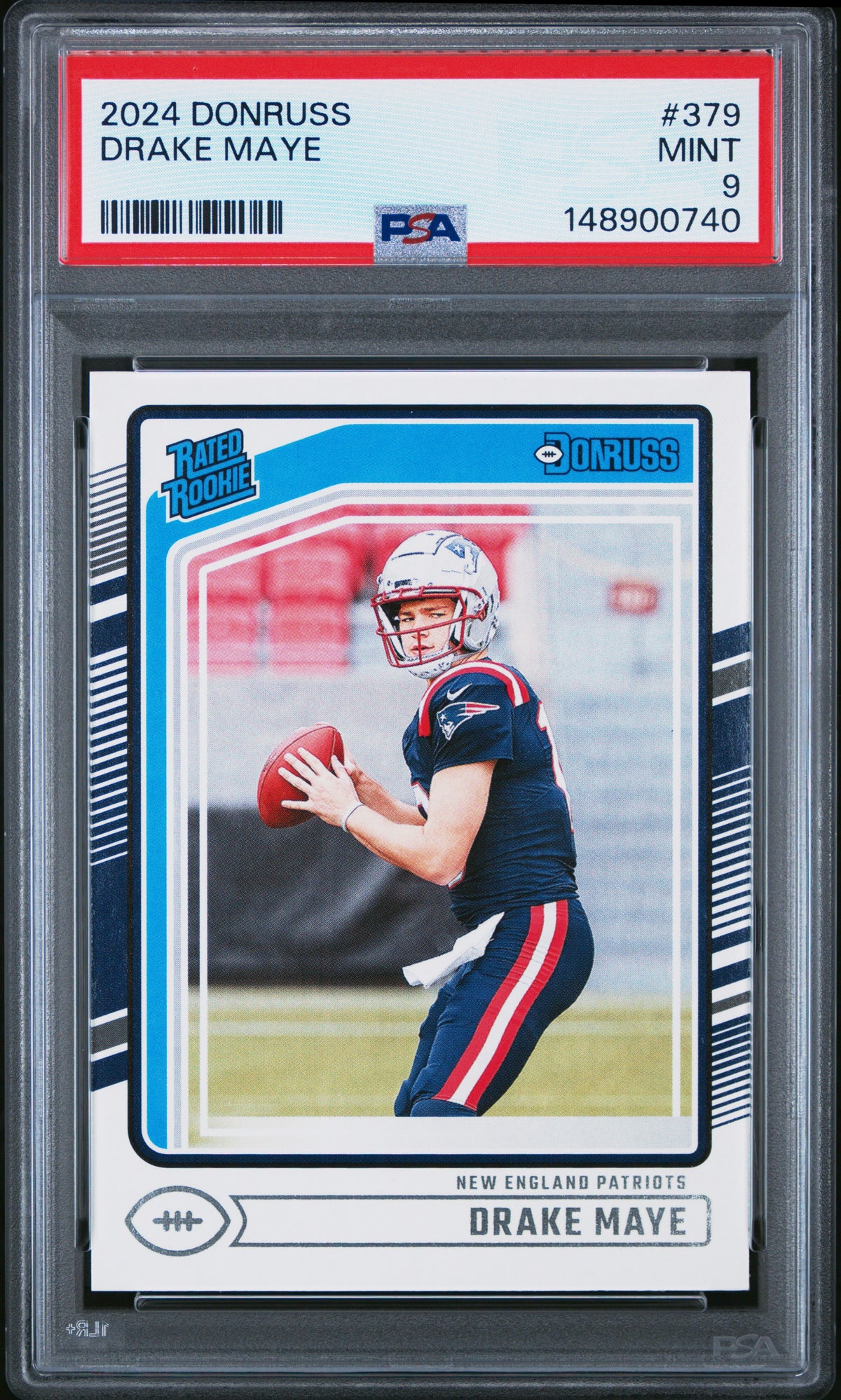 2024 Panini Donruss #379 Drake Maye PSA 9