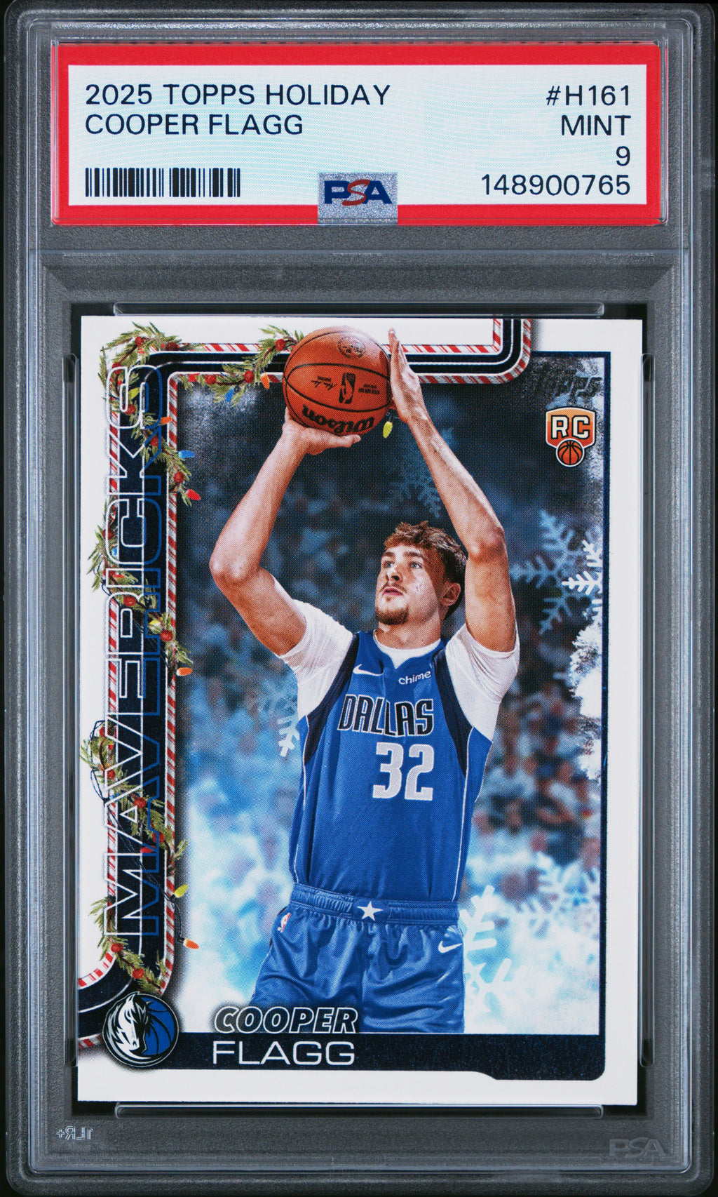 2025 Topps Holiday #H161 Cooper Flagg PSA 9