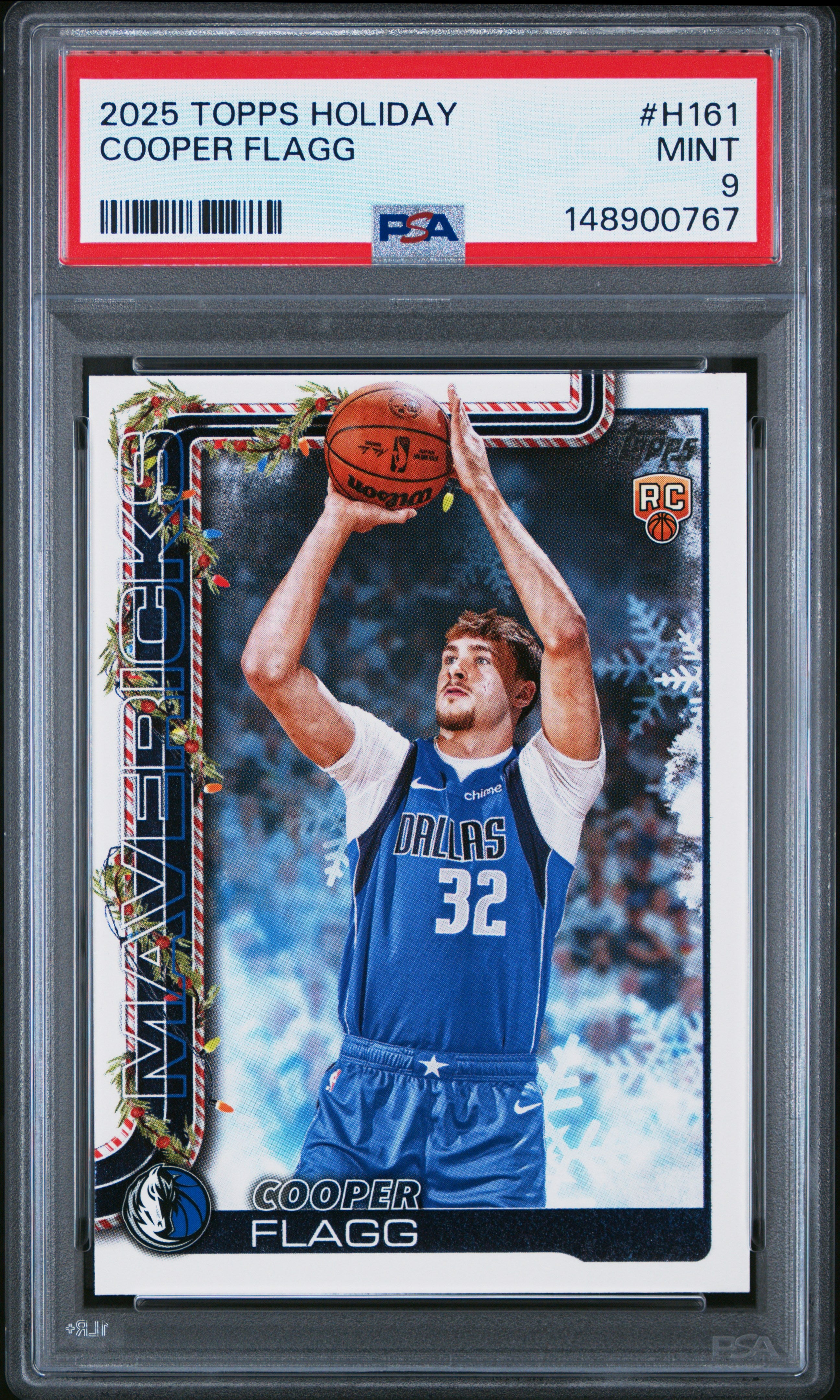 2025 Topps Holiday #H161 Cooper Flagg PSA 9