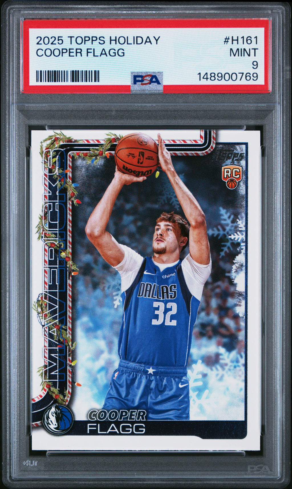 2025 Topps Holiday #H161 Cooper Flagg PSA 9
