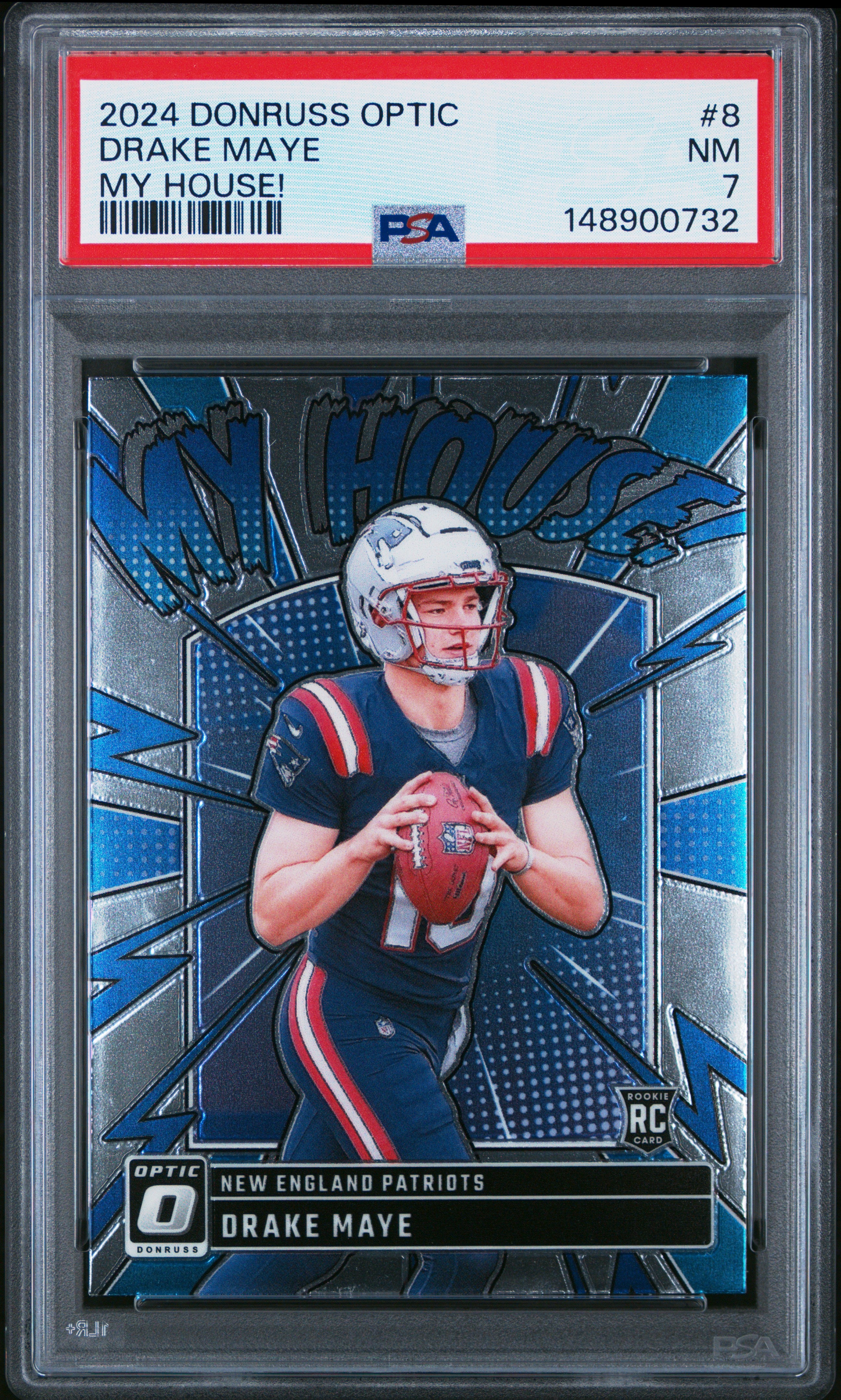 2024 Panini Donruss Optic My House! #8 Drake Maye PSA 7