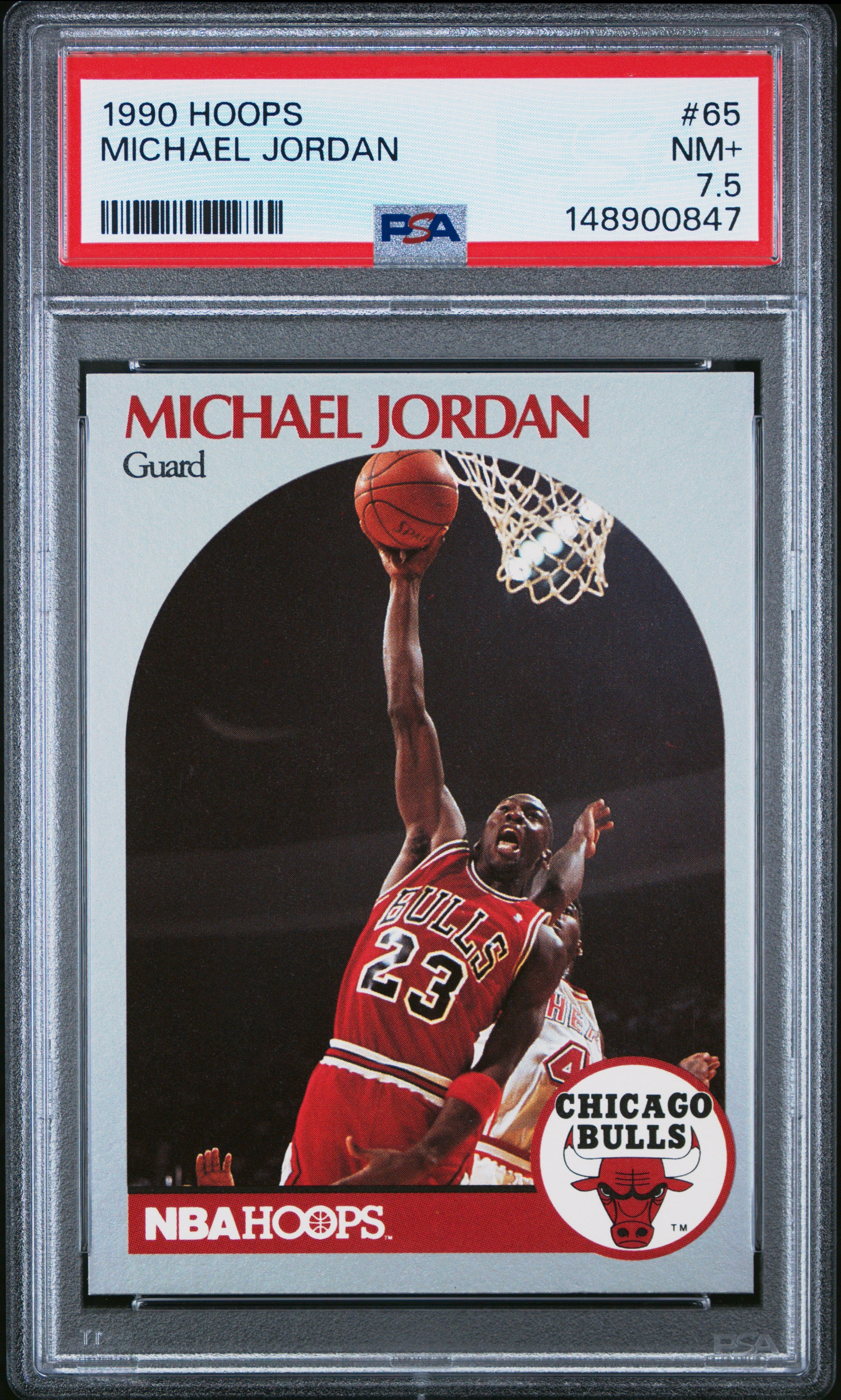 1990 Hoops #65 Michael Jordan PSA 7.5