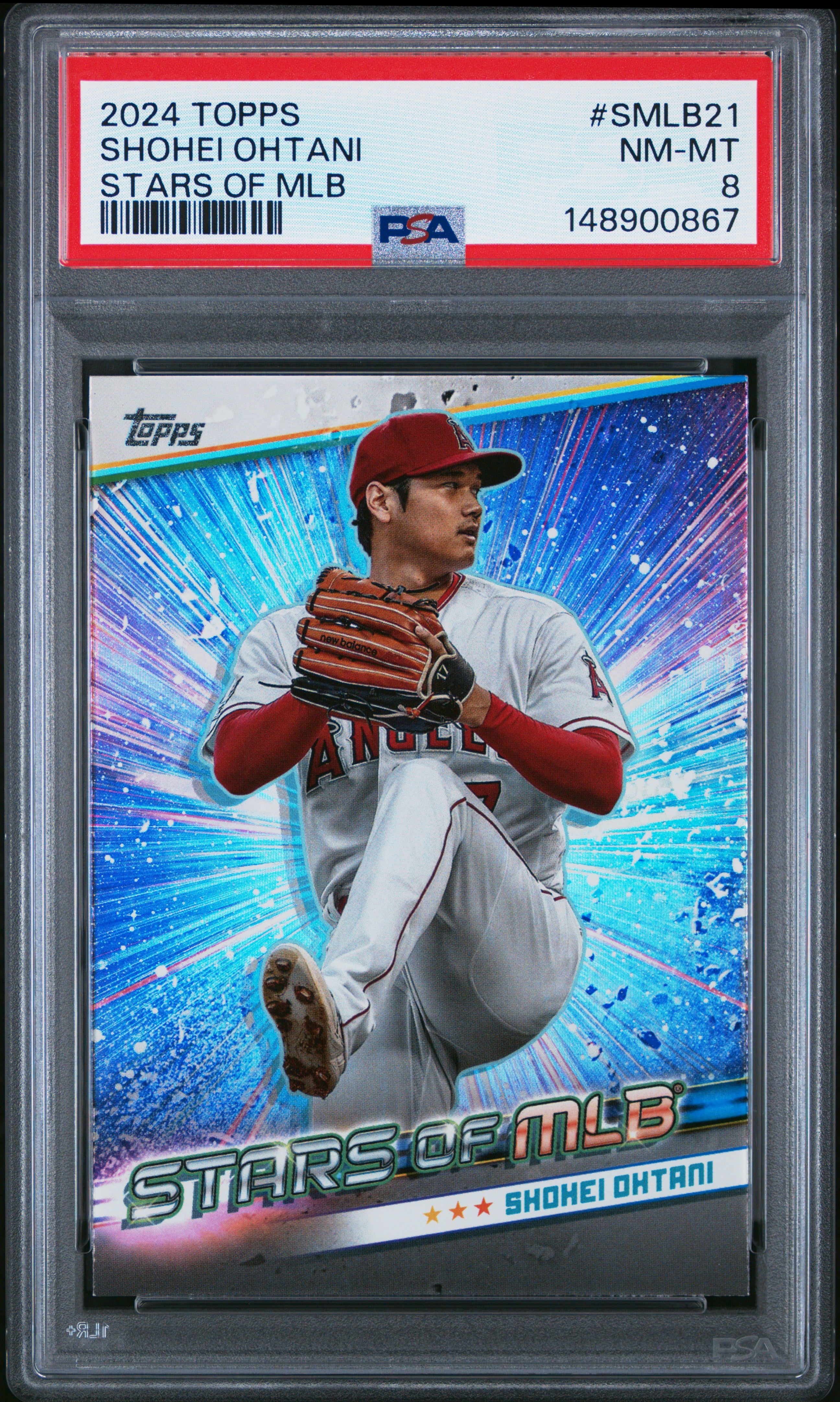 2024 Topps Stars Of Mlb #SMLB21 Shohei Ohtani PSA 8