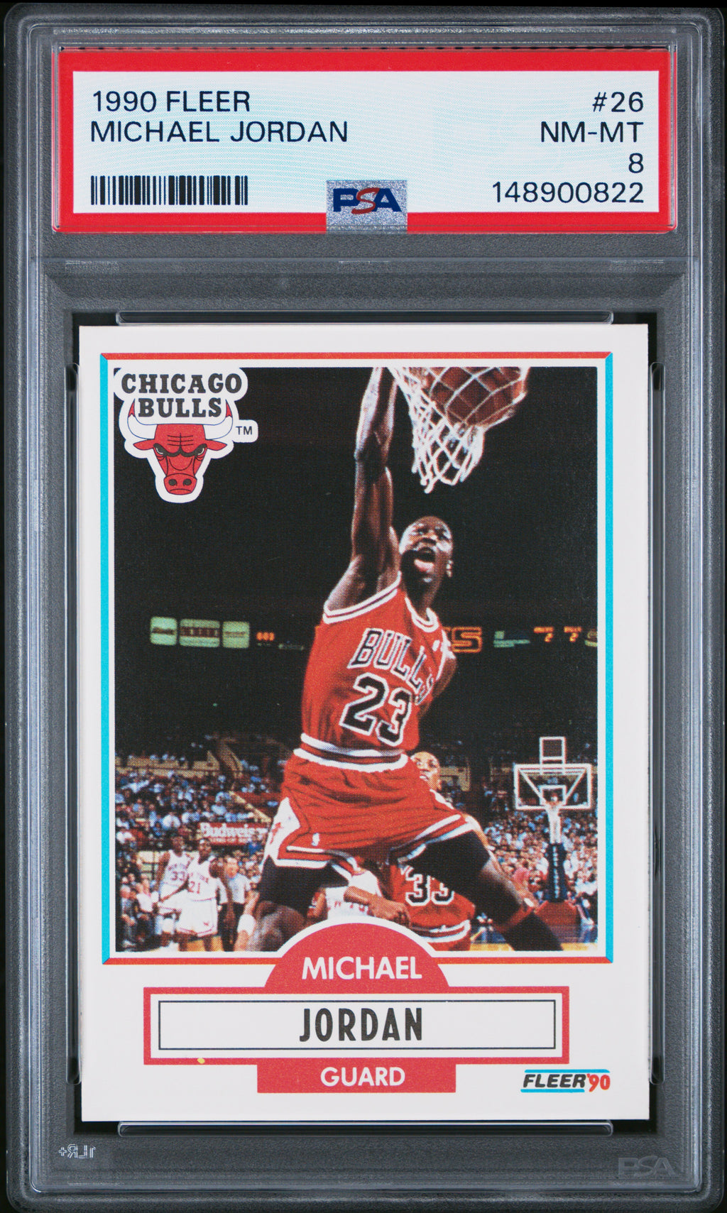 1990 Fleer #26 Michael Jordan PSA 8