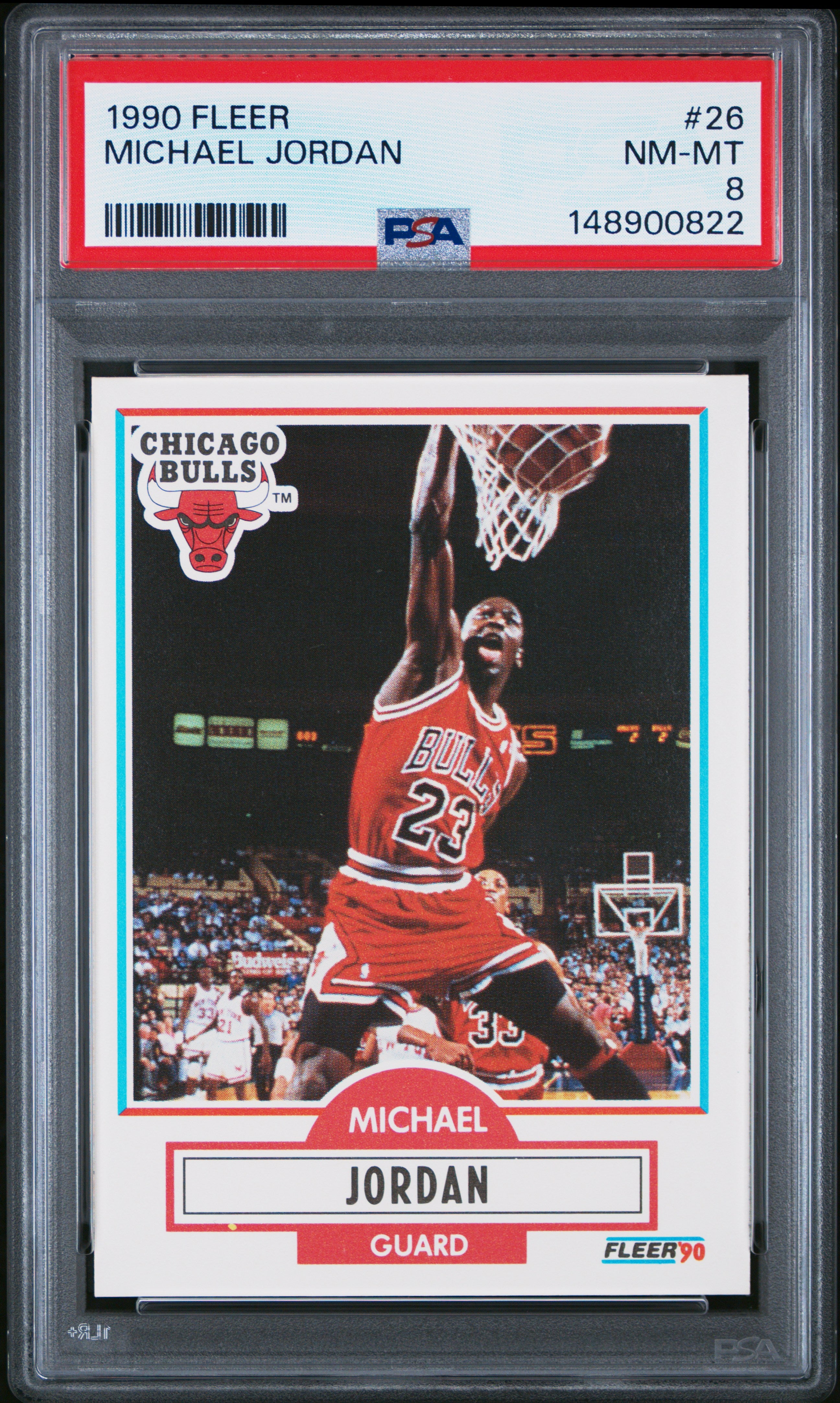 1990 Fleer #26 Michael Jordan PSA 8