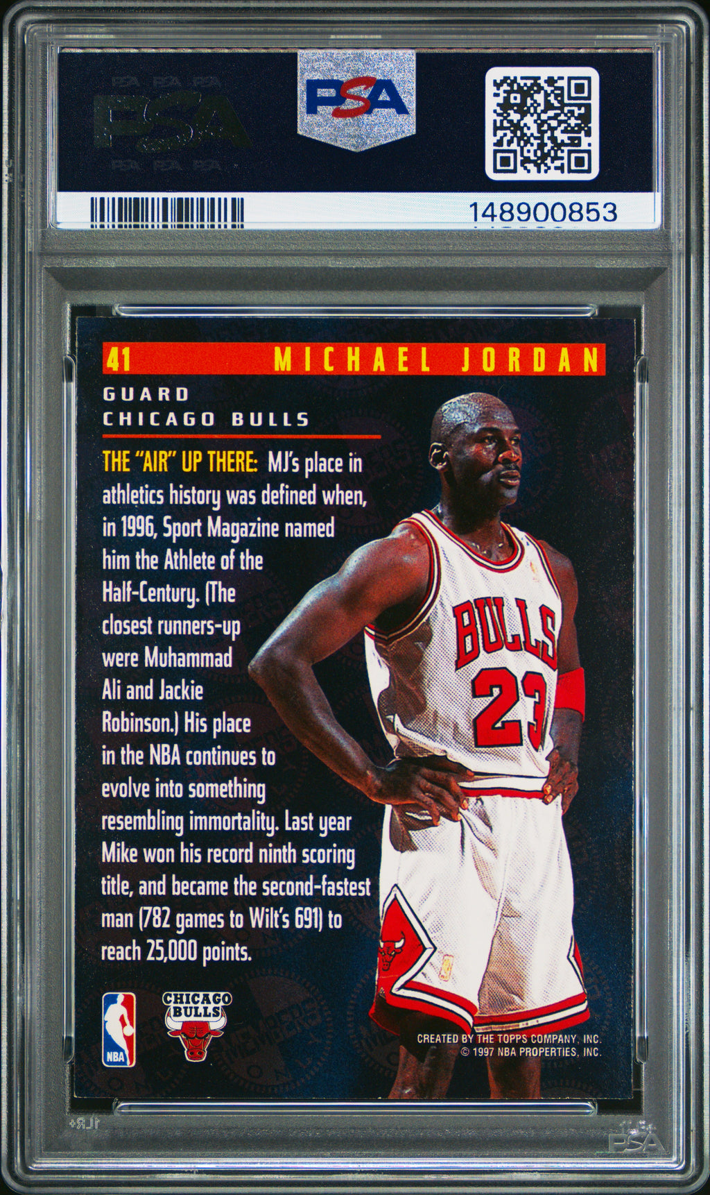 1996 Stadium Club Members Only 55 #41 Michael Jordan Members Only 55 PSA 8.5