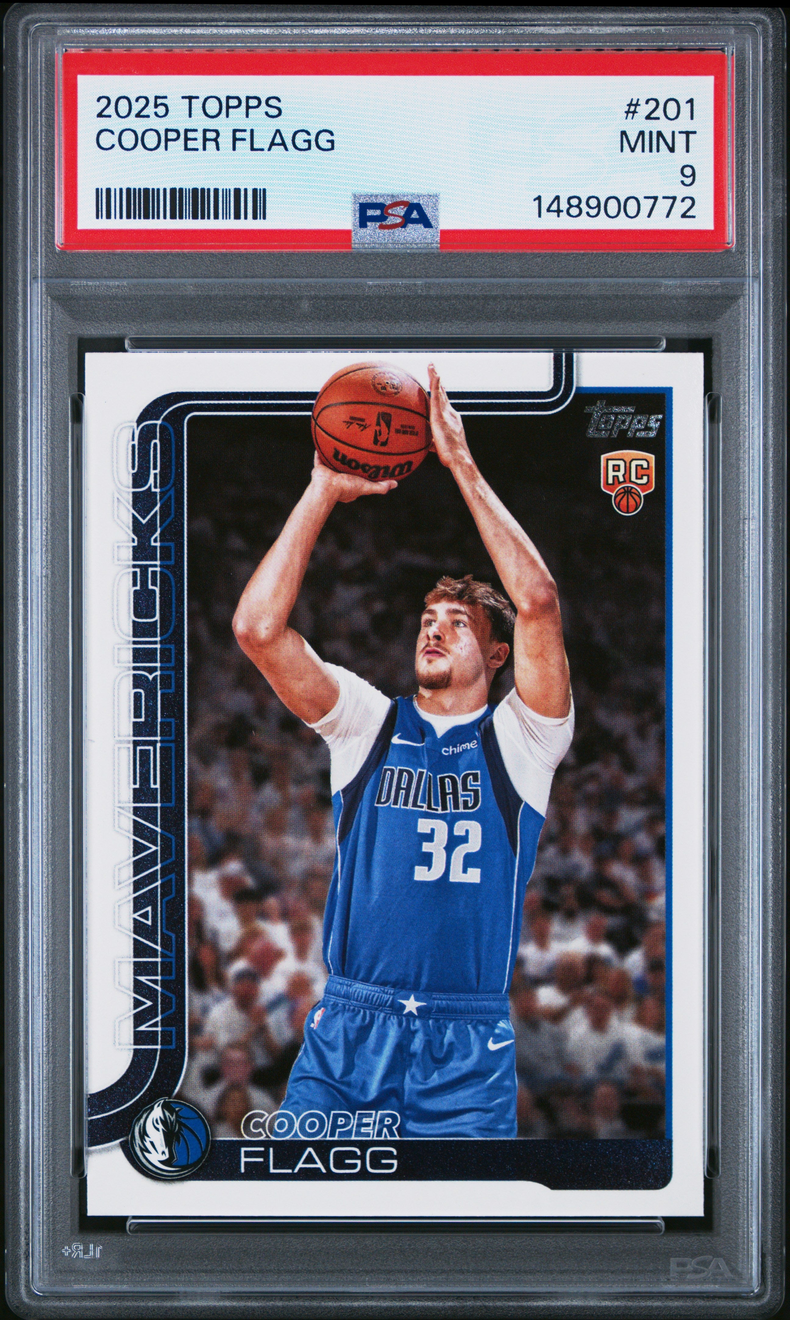 2025 Topps #201 Cooper Flagg PSA 9