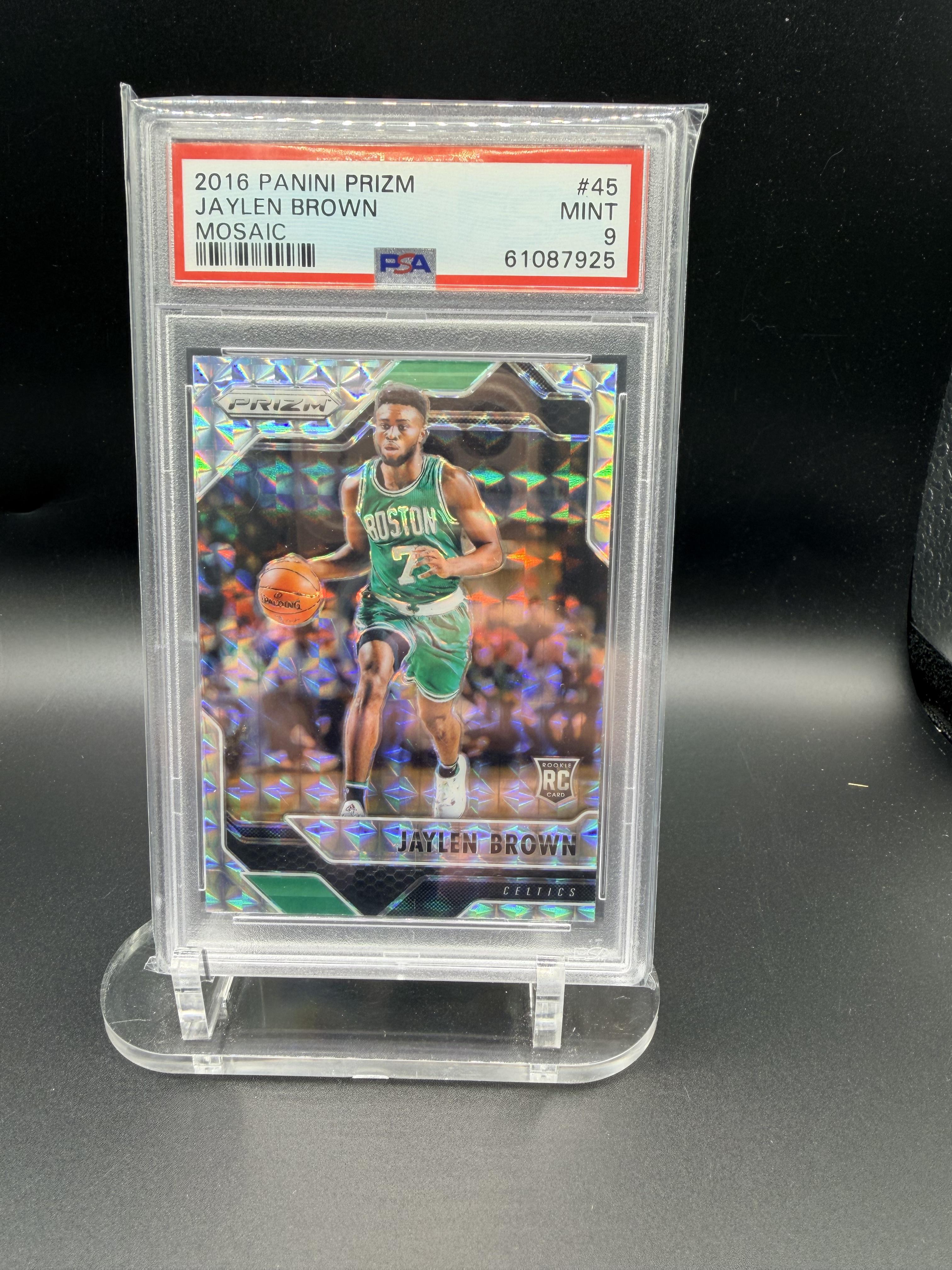 2016 Panini Prizm Mosaic #45 Jaylen Brown Mosaic PSA 9