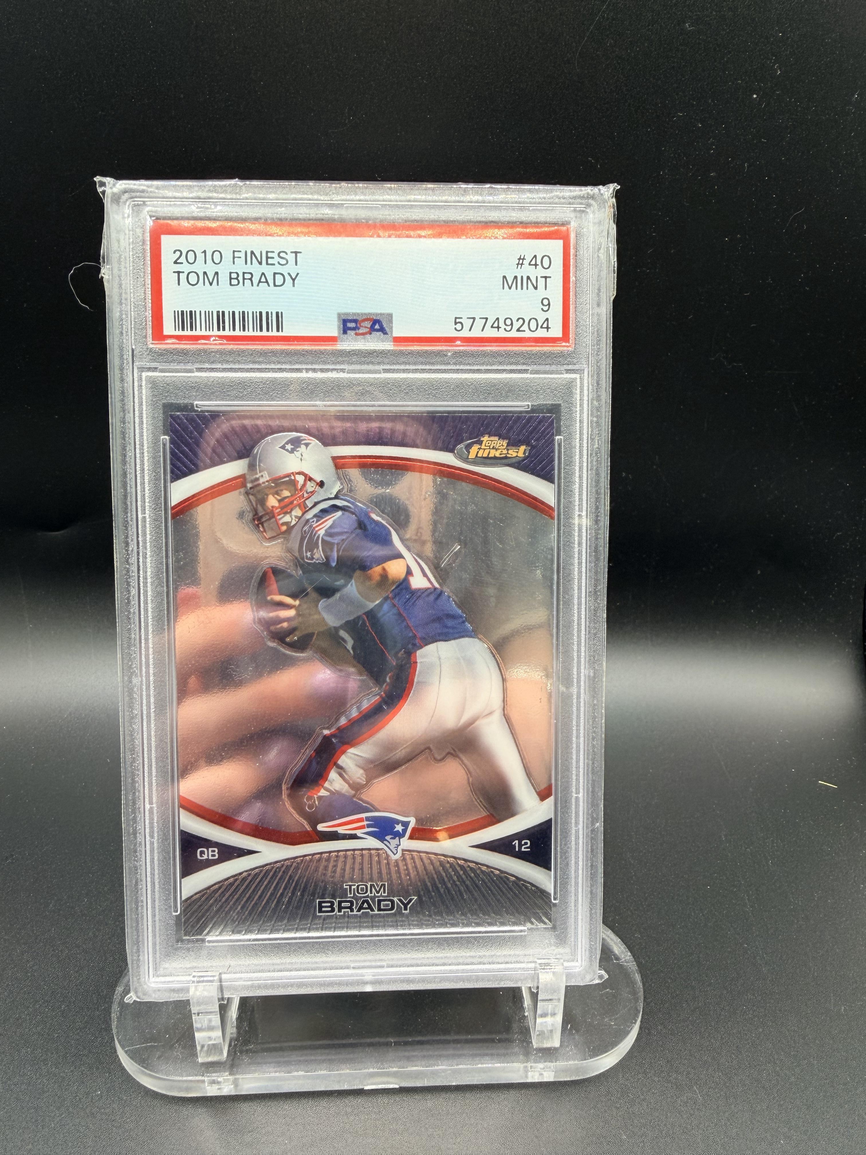 2010 Finest #40 Tom Brady PSA 9