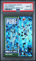 2021 Panini NBA Hoops Pure Players #9 Luka Doncic Pure Players-Green Ice PSA 10