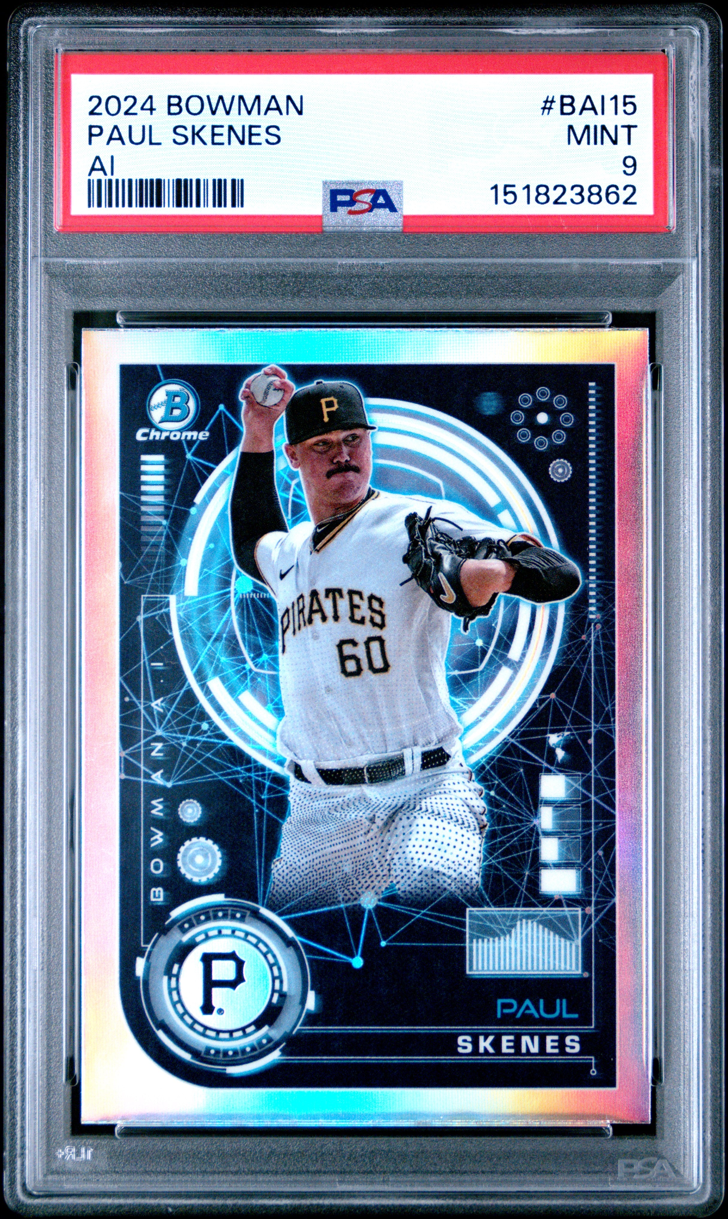 2024 Bowman Bowman Ai #BAI15 Paul Skenes PSA 9