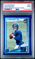 2025 Panini Donruss #400 Jaxson Dart Optic Preview-Blue Scope PSA 9