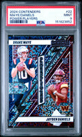2024 Panini Contenders Power Players #22 Maye/Daniels PSA 9