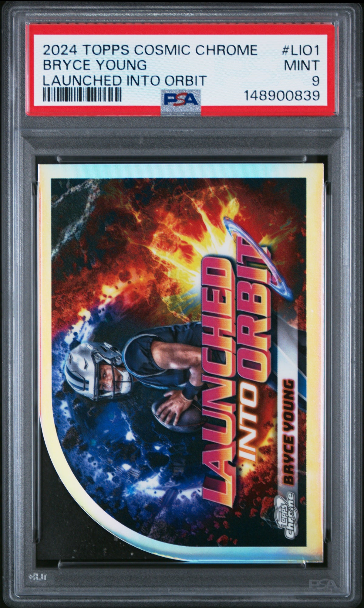 2024 Topps Cosmic Chrome Launched Into Orbit #LIO1 Bryce Young PSA 9