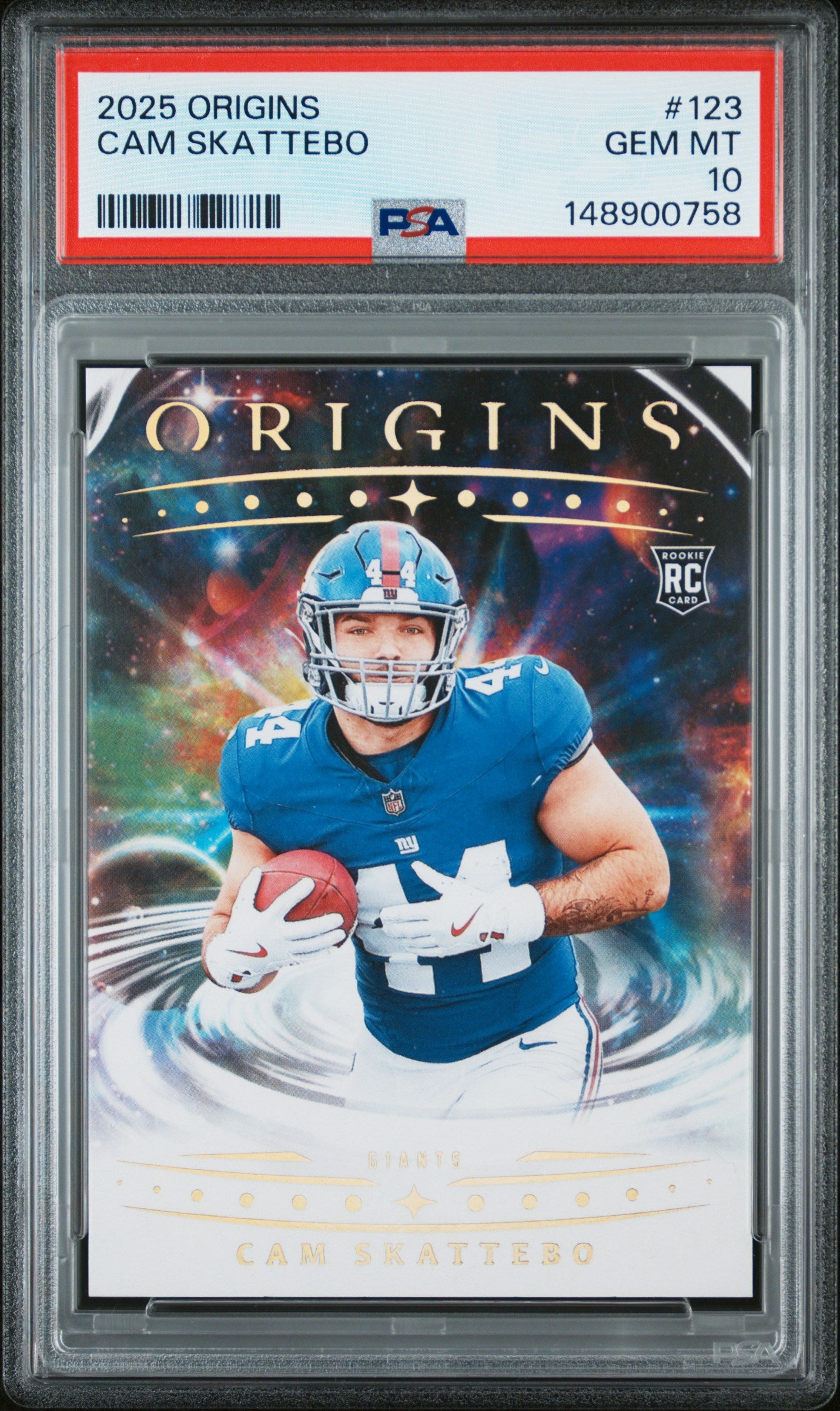 2025 Panini Origins #123 Cam Skattebo PSA 10