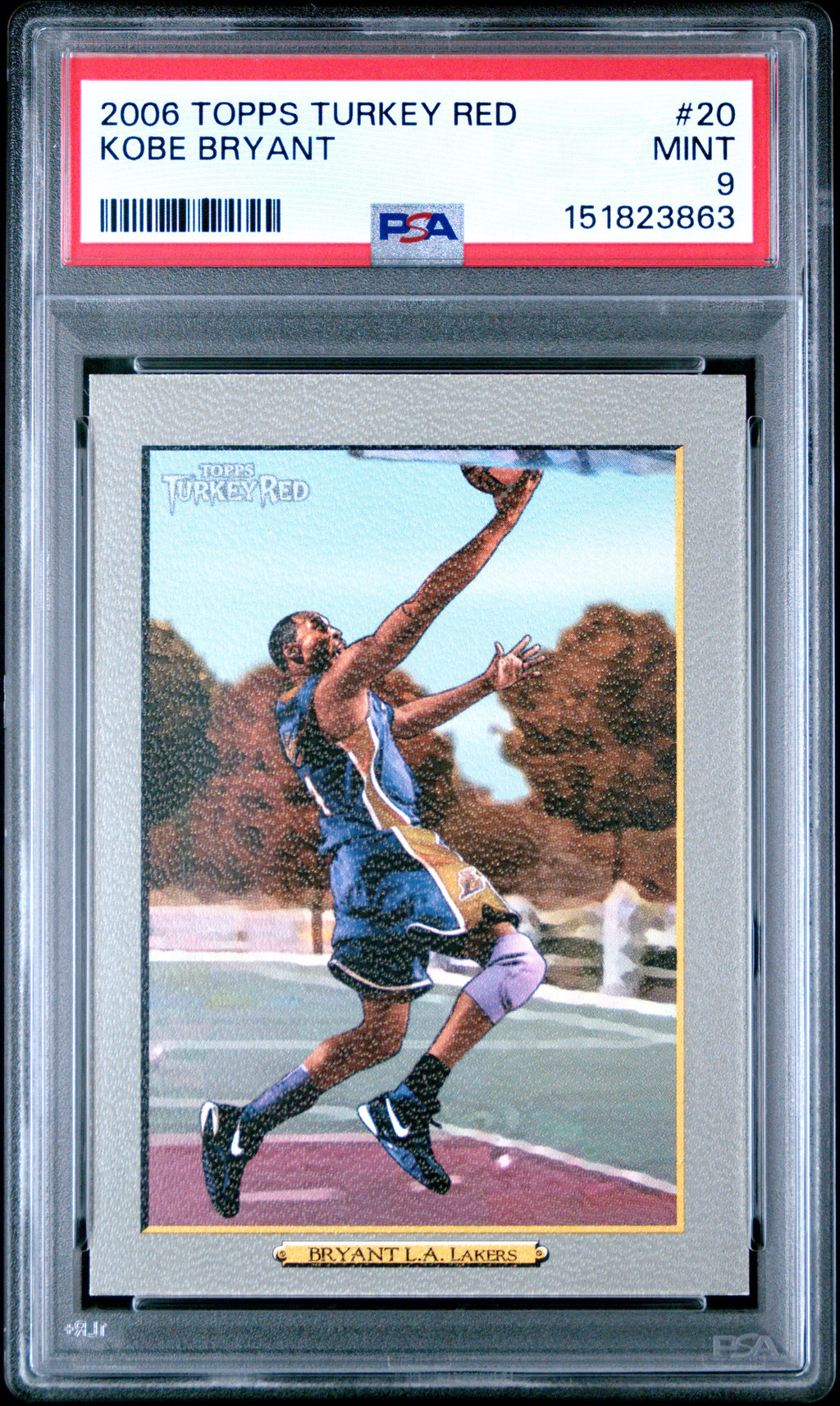 2006 Topps Turkey Red #20 Kobe Bryant PSA 9