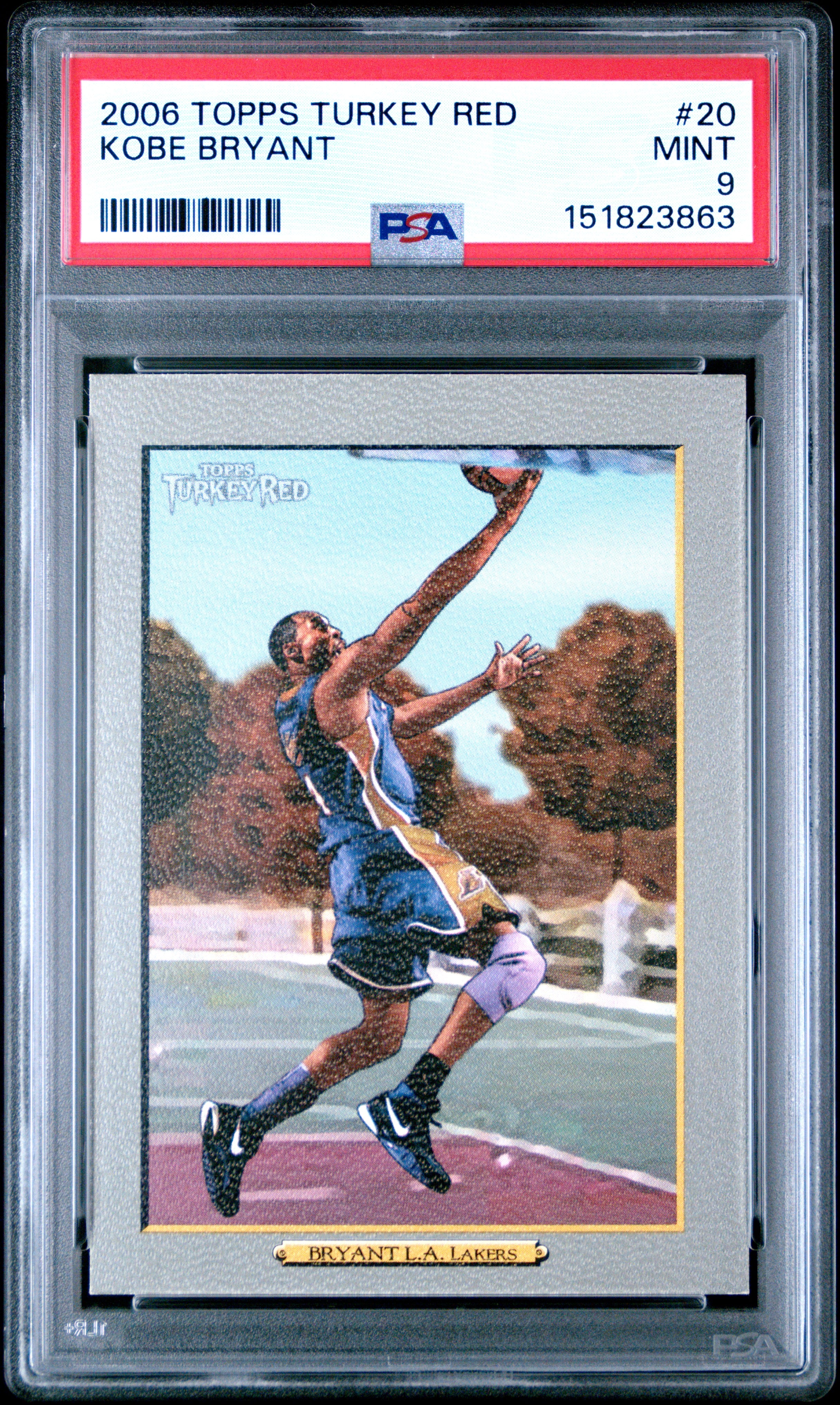2006 Topps Turkey Red #20 Kobe Bryant PSA 9