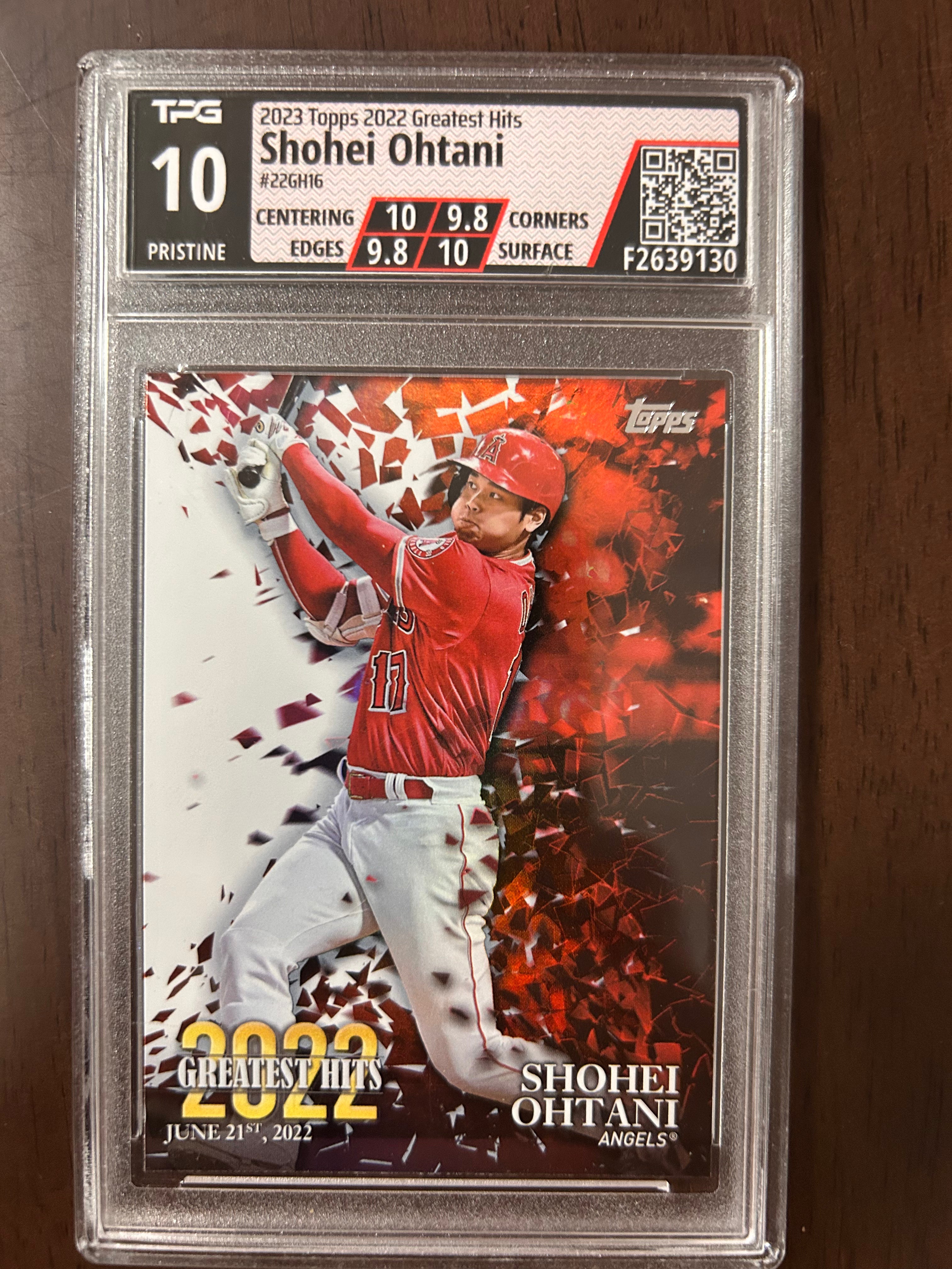 Shohei Ohtani 2023 Topps 2022 #22GH-16 Greatest Hits TPG 10