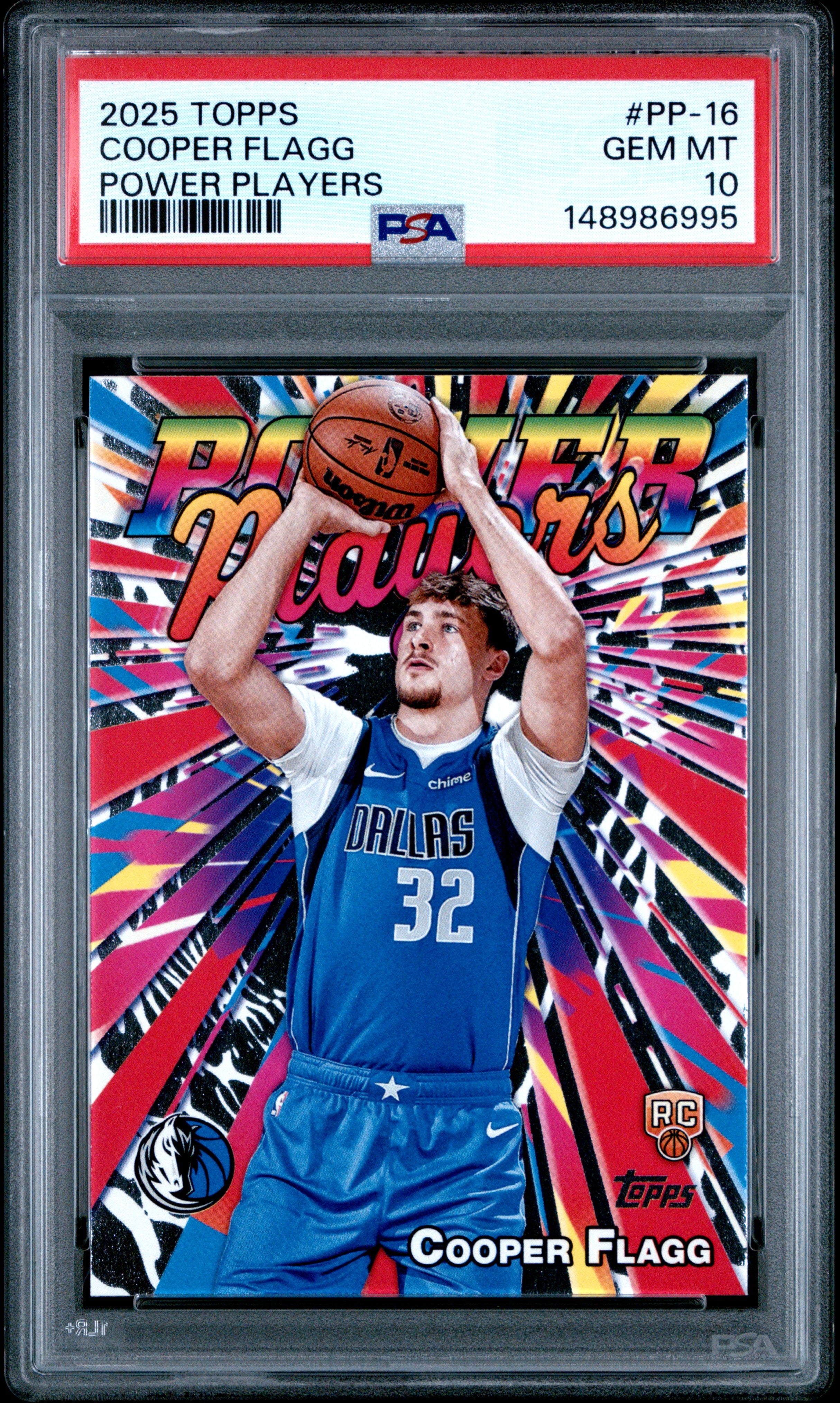 2025 Topps Power Players #PP-16 Cooper Flagg PSA 10