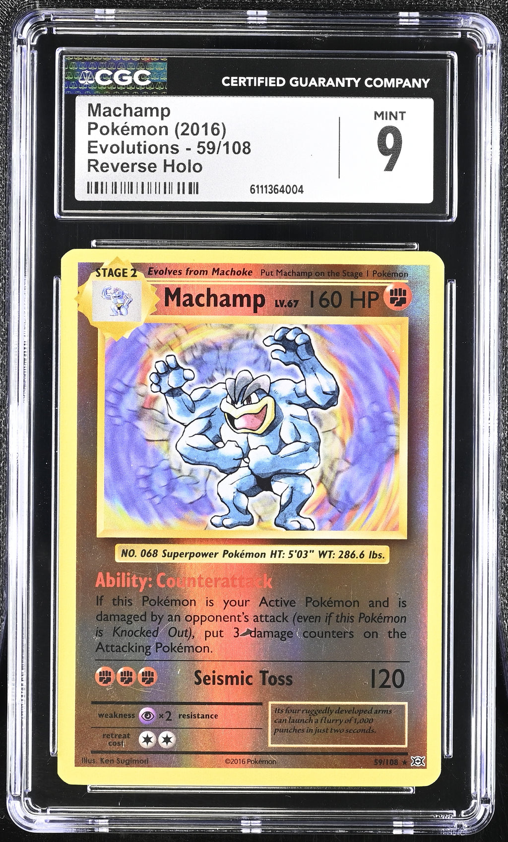 2016 Evolutions #59/108 Machamp CGC 9
