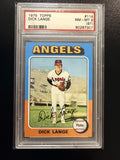 1975 Topps #114 Dick Lange PSA 8