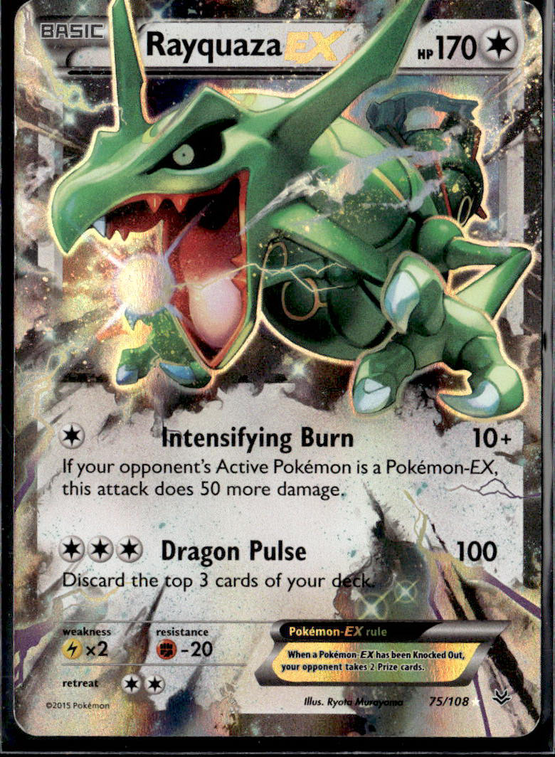 XY - Roaring Skies #75/108 Rayquaza EX (75)