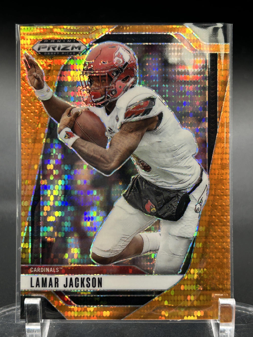 2025 Panini Prizm Draft Picks #177 Lamar Jackson Prizms Gold Ice