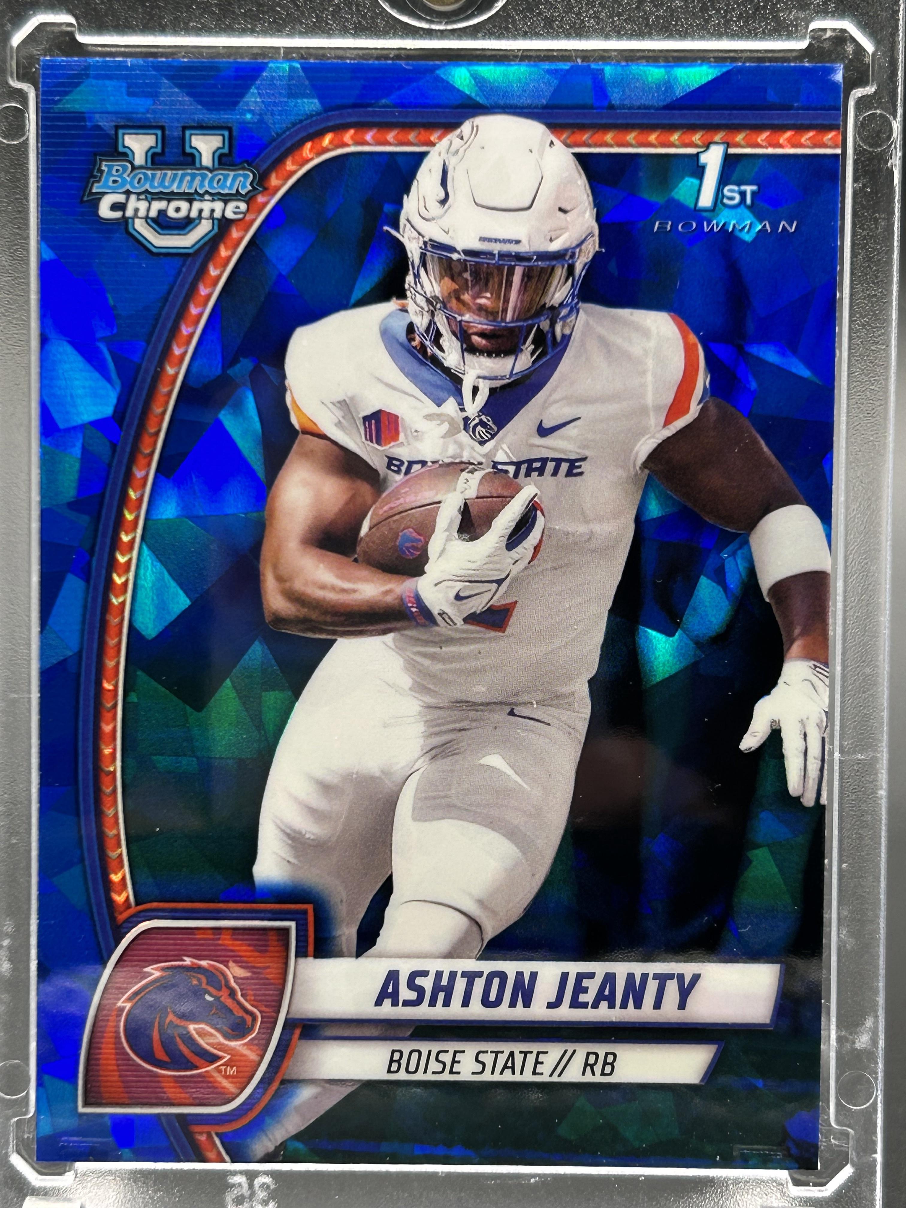 2024 Bowman University Chrome Sapphire Edition #17 Ashton Jeanty Blue Ice