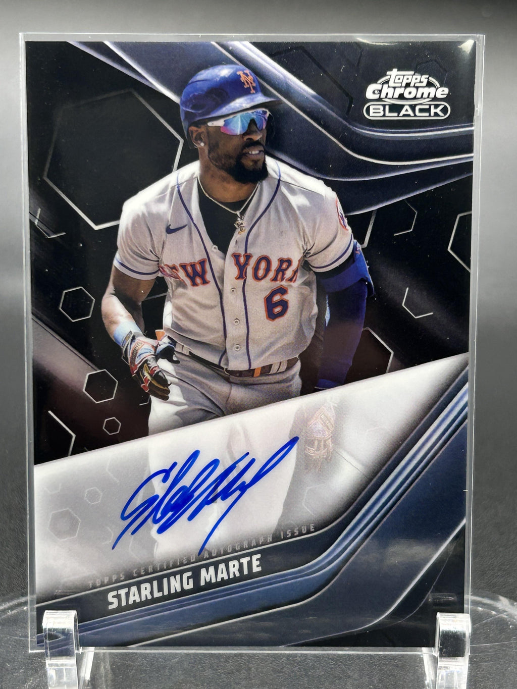 2023 Topps Chrome Black #CBA-SM Starling Marte