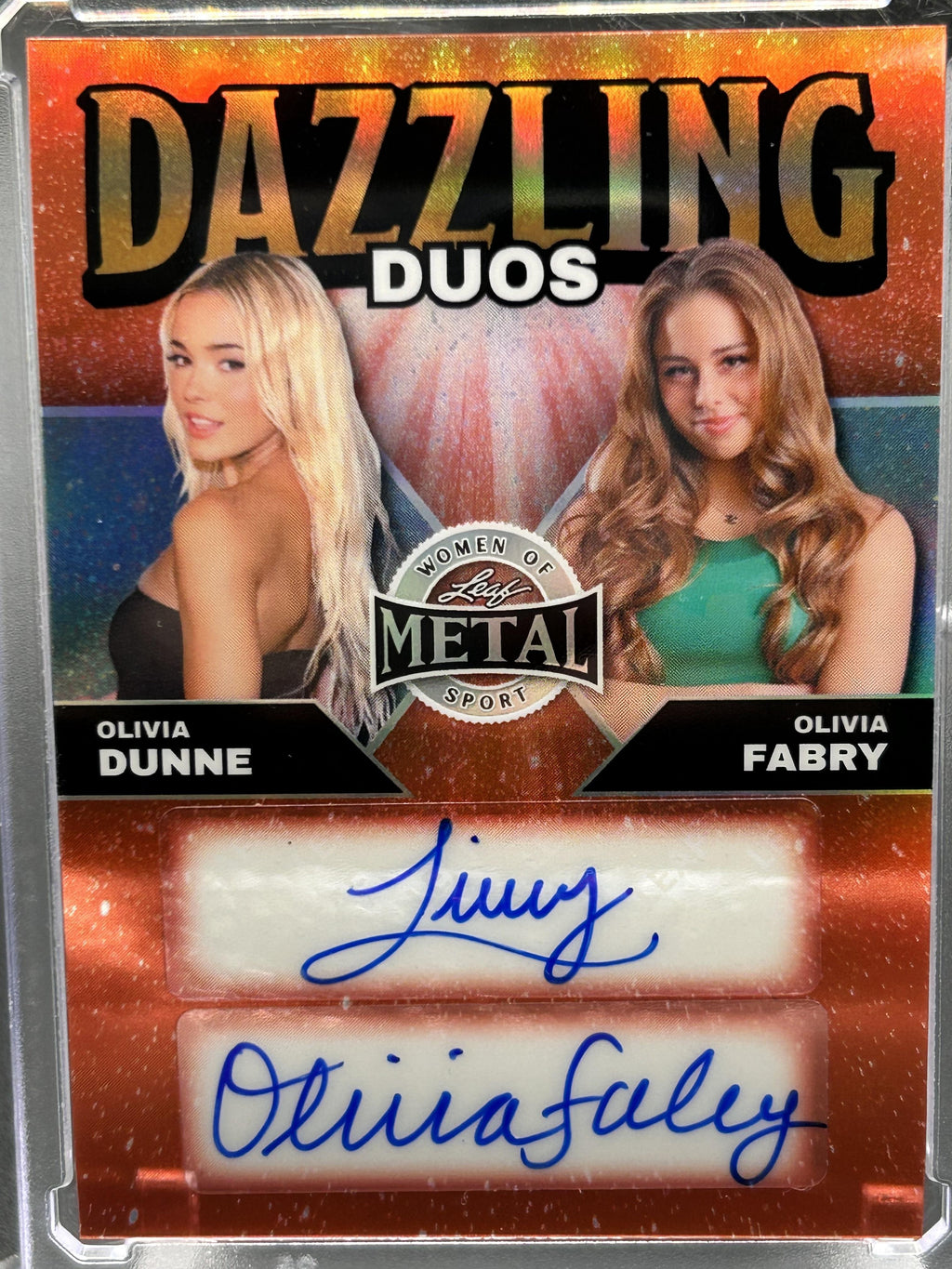 2025 Leaf #DD-18 Olivia Dunne/Olivia Fabry Dazzling Duos