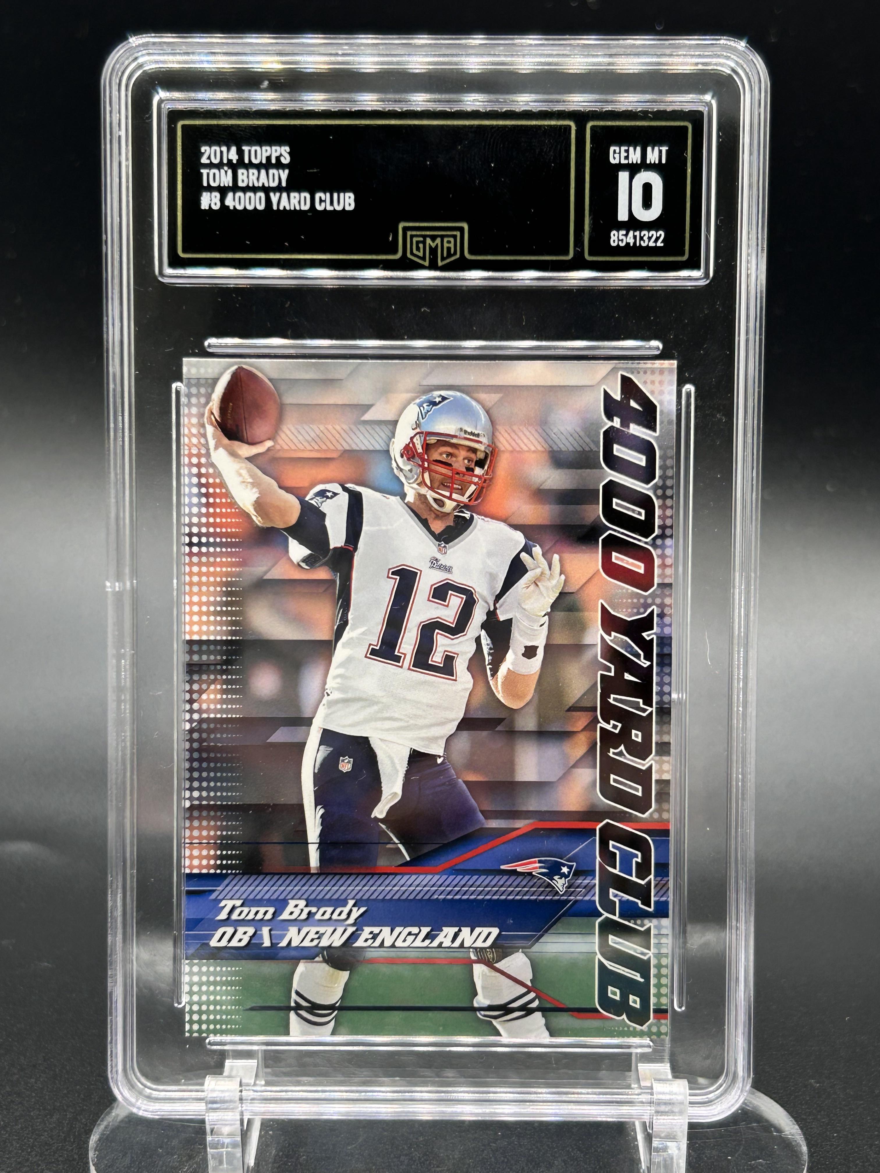 2014 Topps Chrome #1 Tom Brady 4,000 Yard Club GMA 10
