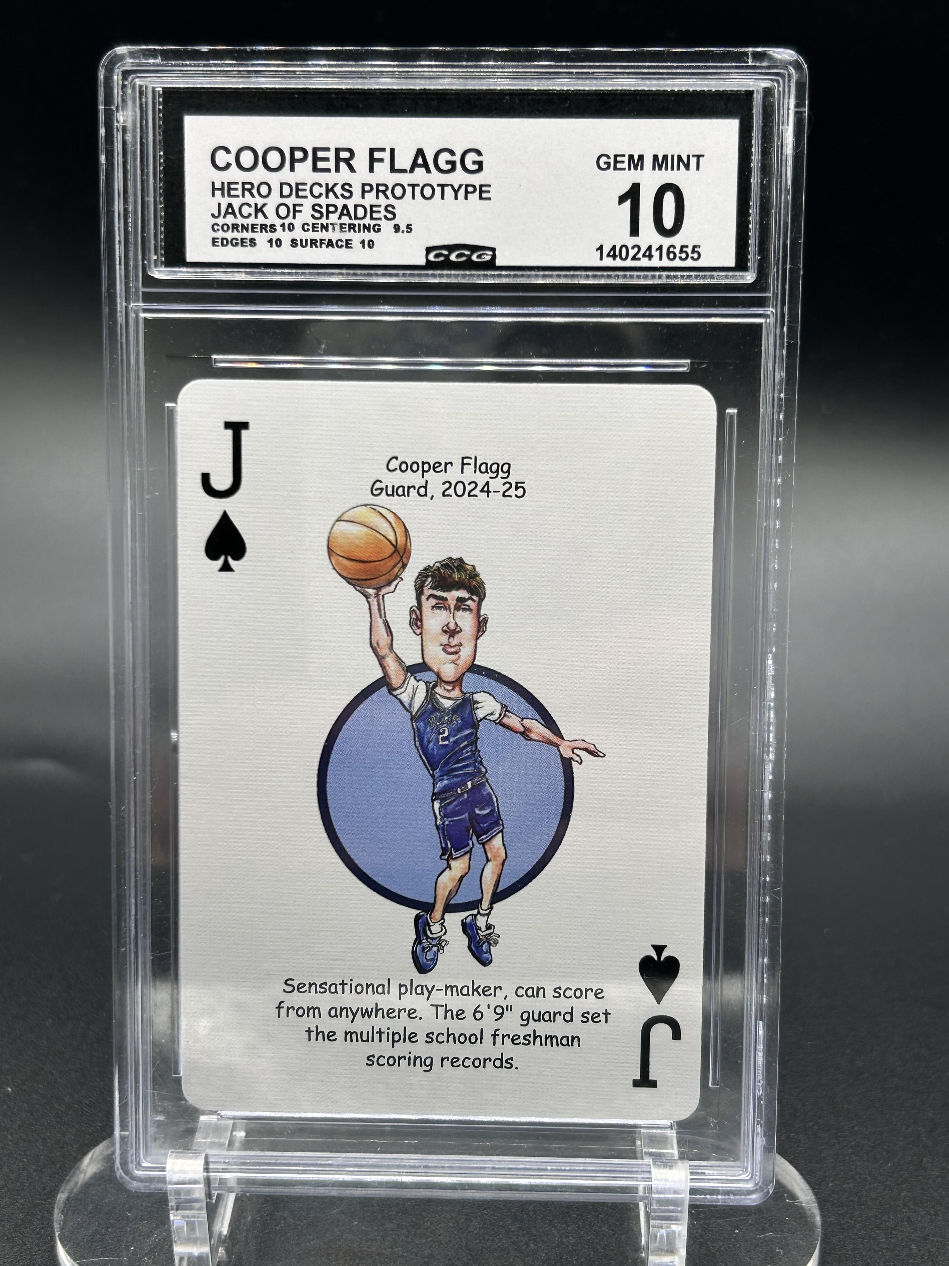2024-2025 Hero Decks Prototype #Jack of Spades Cooper Flagg Hero Decks Prototype