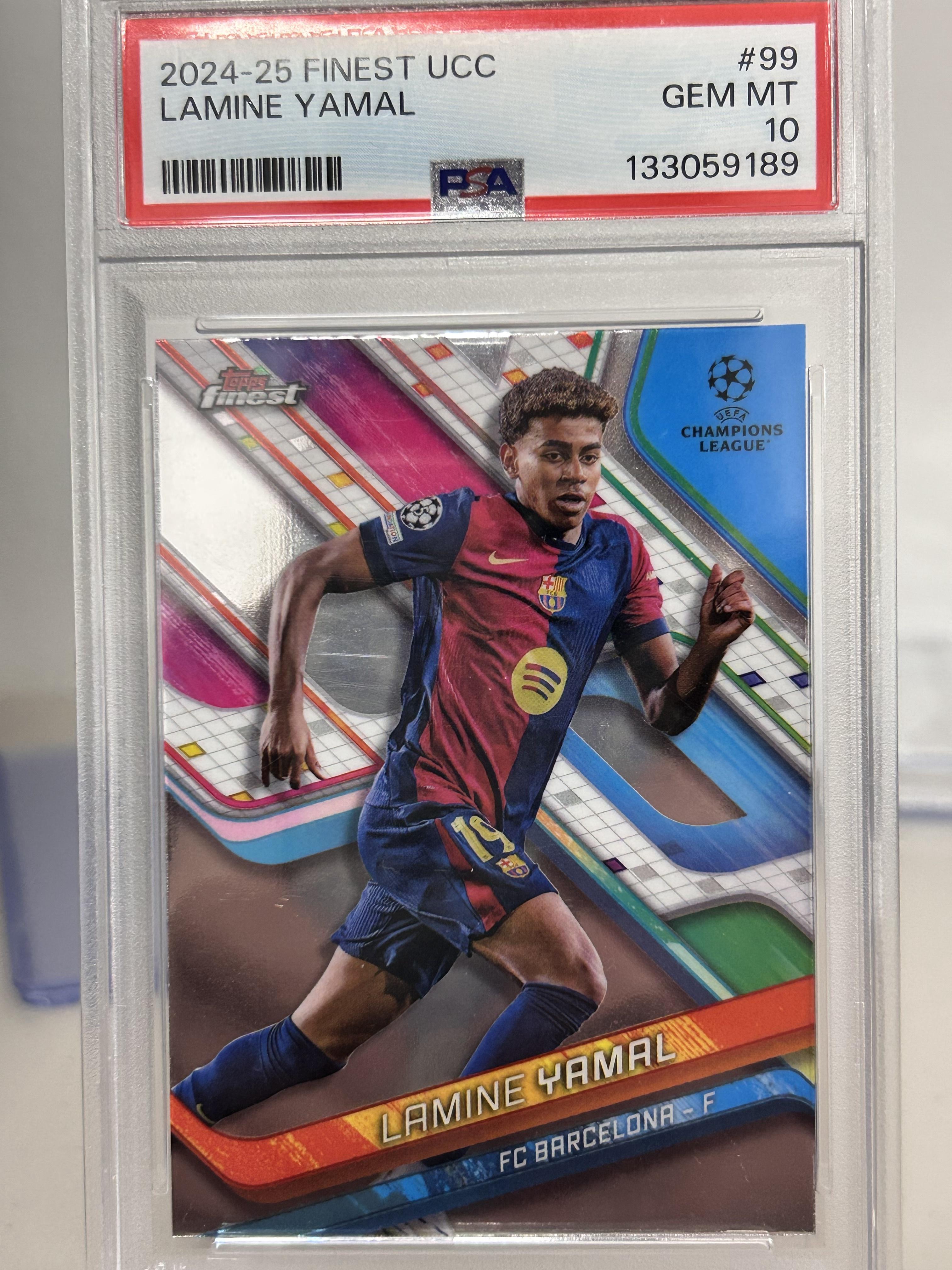 2024-25 Topps Finest Ucc #99 Lamine Yamal Topps Finest PSA 10