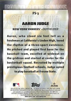 2023 Topps #FS-3 Aaron Judge Favorite Sons