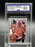 1998 Upper Deck International #19 Michael Jordan MJ Stickers BCCG 9.5