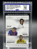 2024 Leaf Sp. Release #ELE53 Pele/Messi/Ronaldo Exclusive Legends Edition Triple