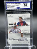 2024 Leaf Sp. Release #ELE18 Messi/Zidane/Ibrahimovic Exclusive Legends Edition