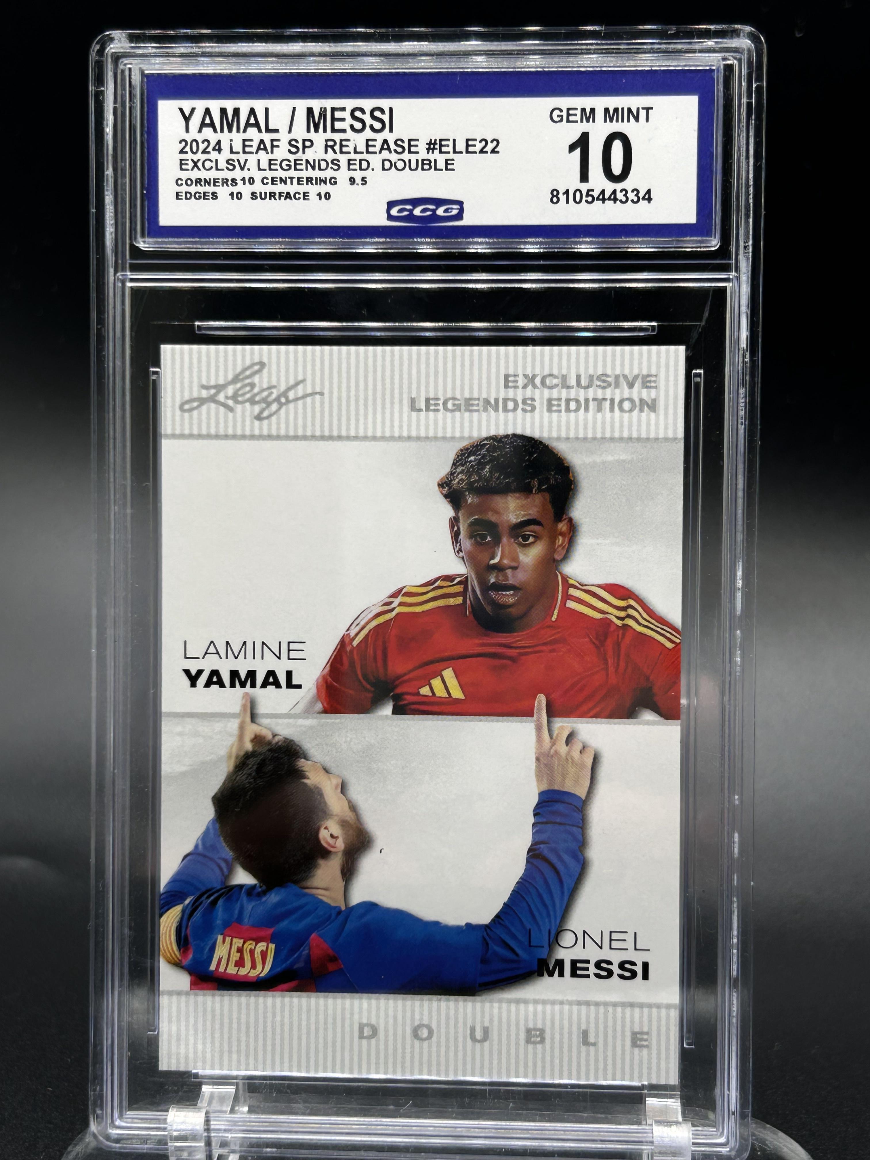 2024 Leaf Sp. Release #ELE22 Yamal/Messi Exclusive Legends Edition Double