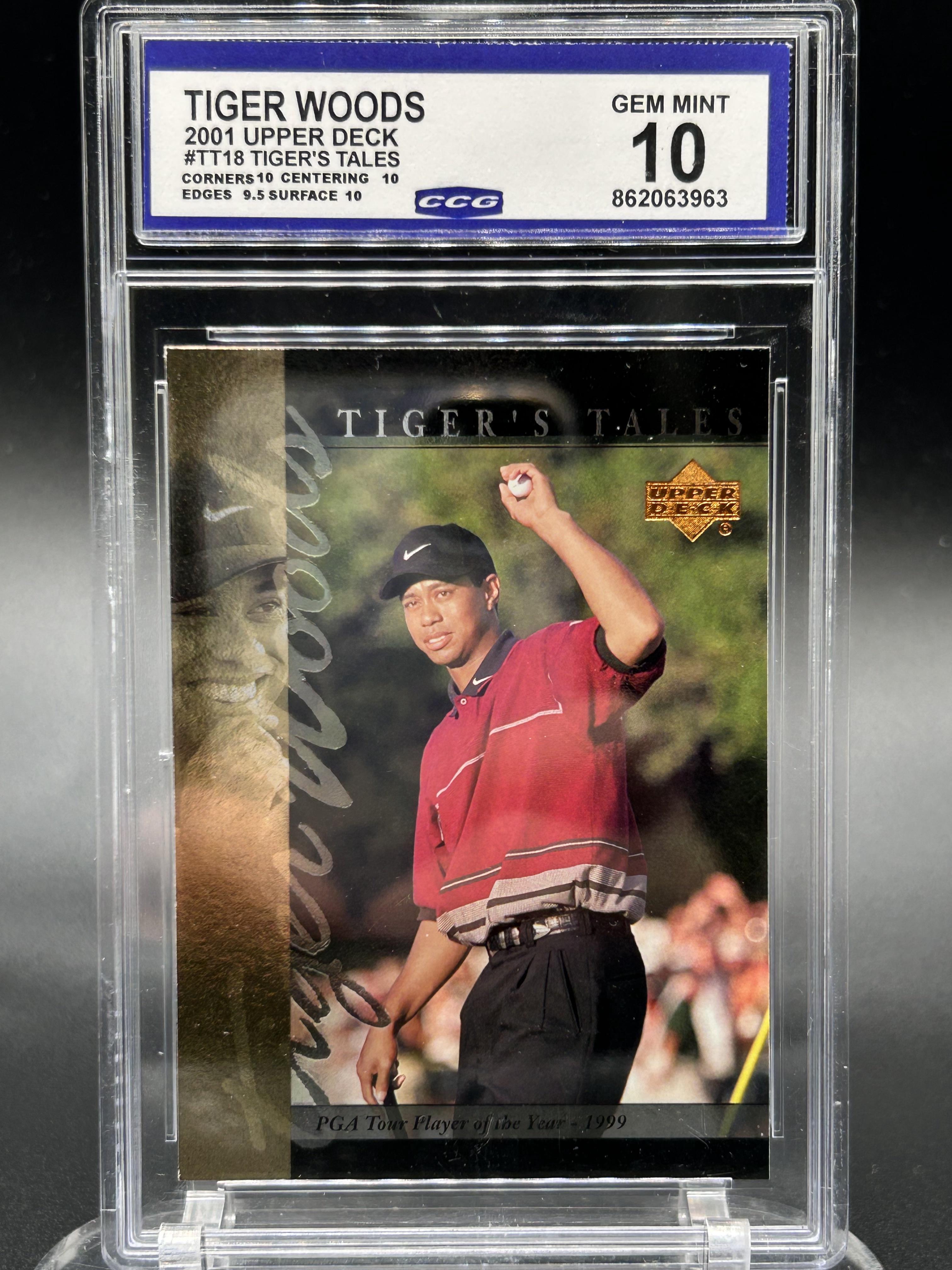 2001 Upper Deck #TT18 Tiger Woods Tiger's Tales BCCG 10