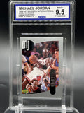 1998 Upper Deck International #35 Michael Jordan MJ Stickers BCCG 9.5