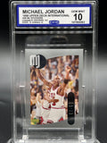 1998 Upper Deck International #36 Michael Jordan MJ Stickers BCCG 10