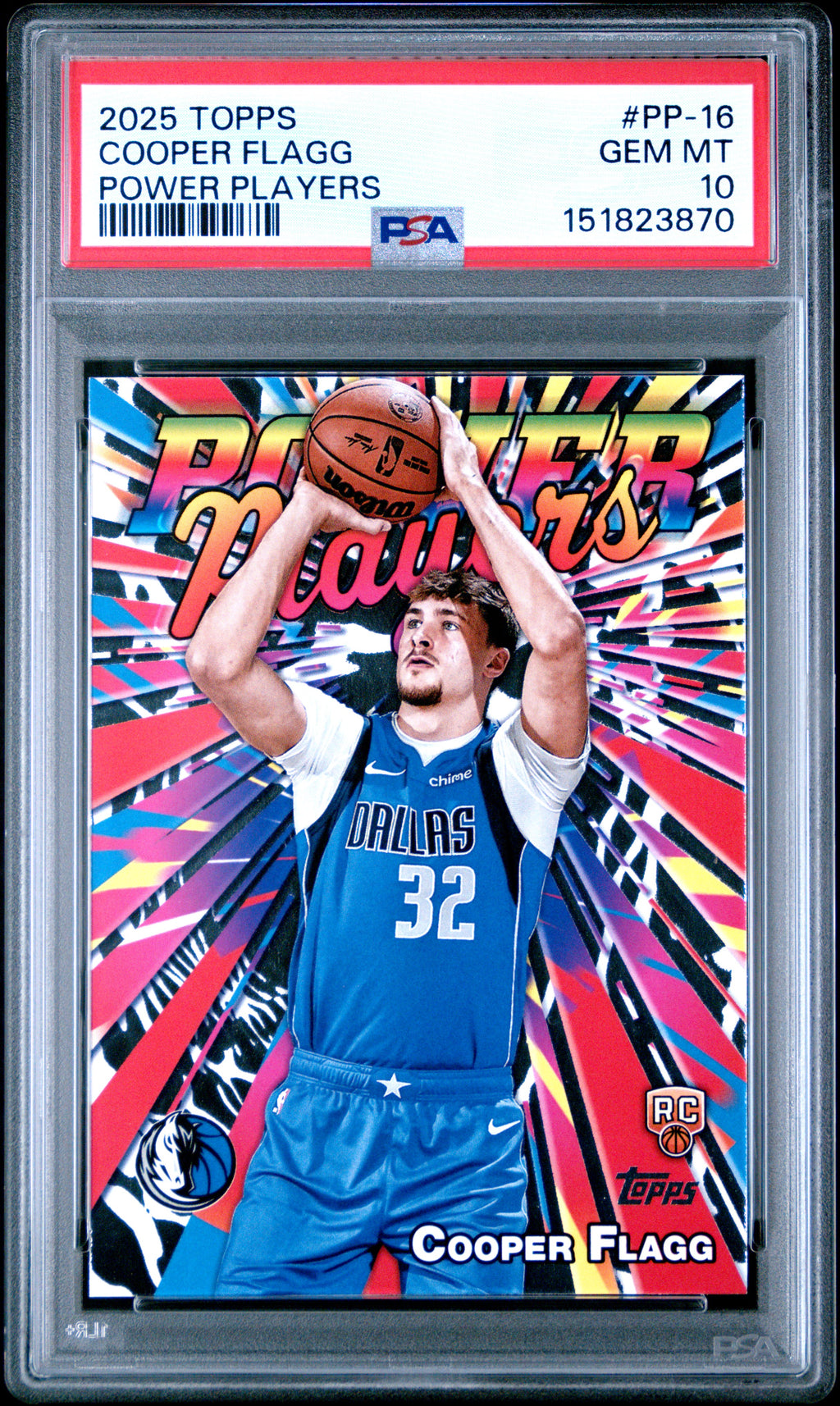 2025 Topps Power Players #PP-16 Cooper Flagg PSA 10